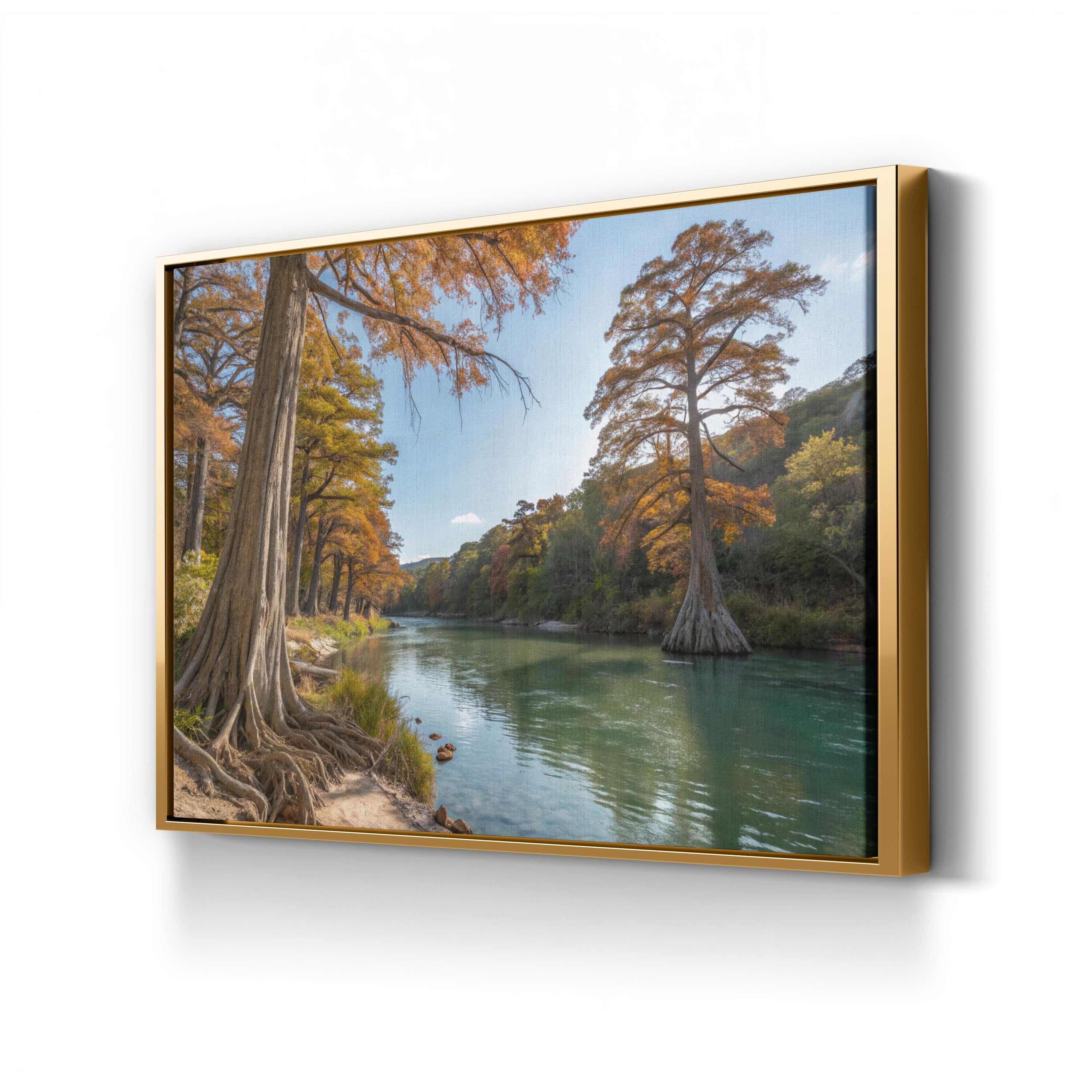 Guadalupe River Canvas Print – Texas Landscape Wall Art