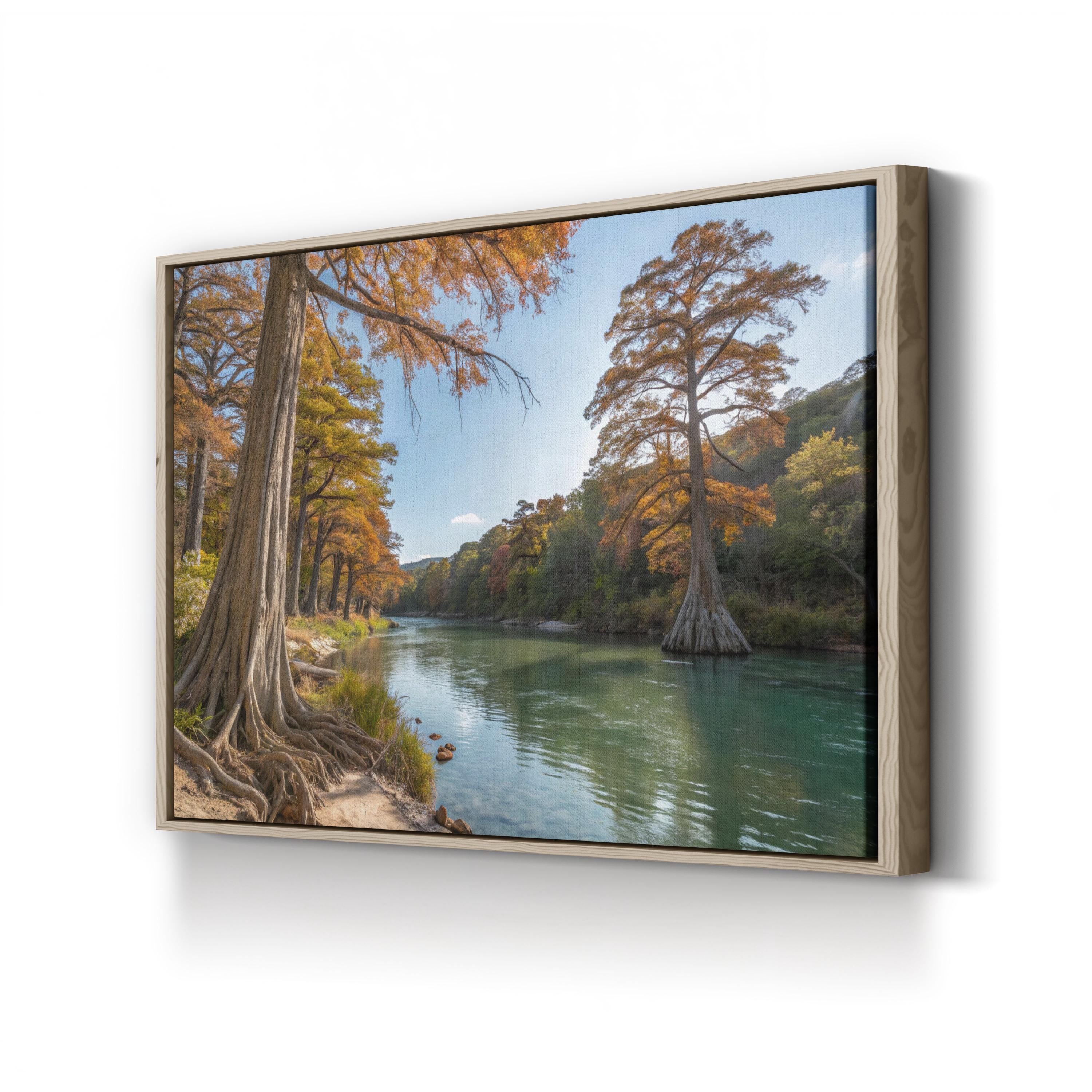 Guadalupe River Canvas Print – Texas Landscape Wall Art