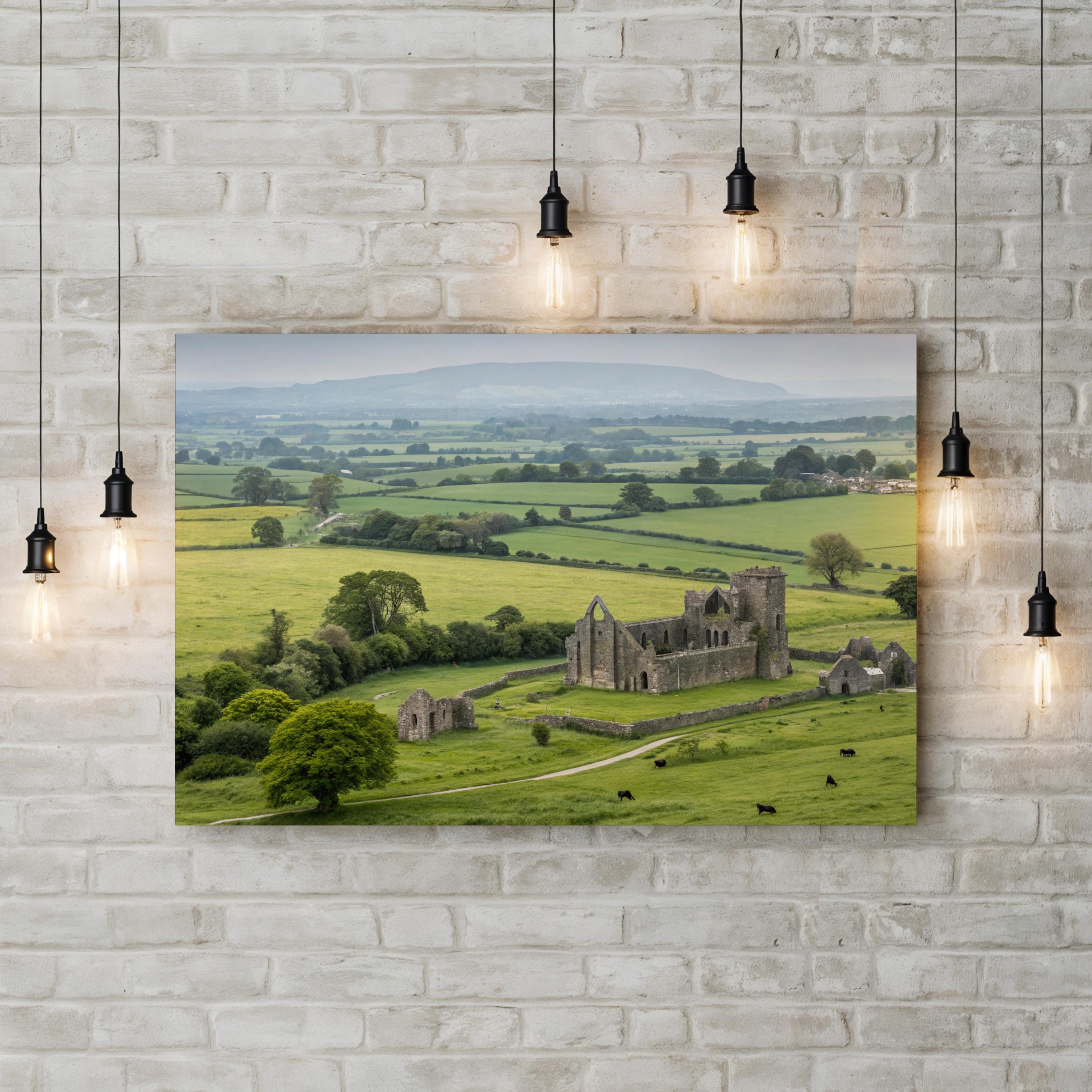 Hore Abbey Ireland Medieval Ruins – Vintage Photography Wall Art | Landscape Canvas Print