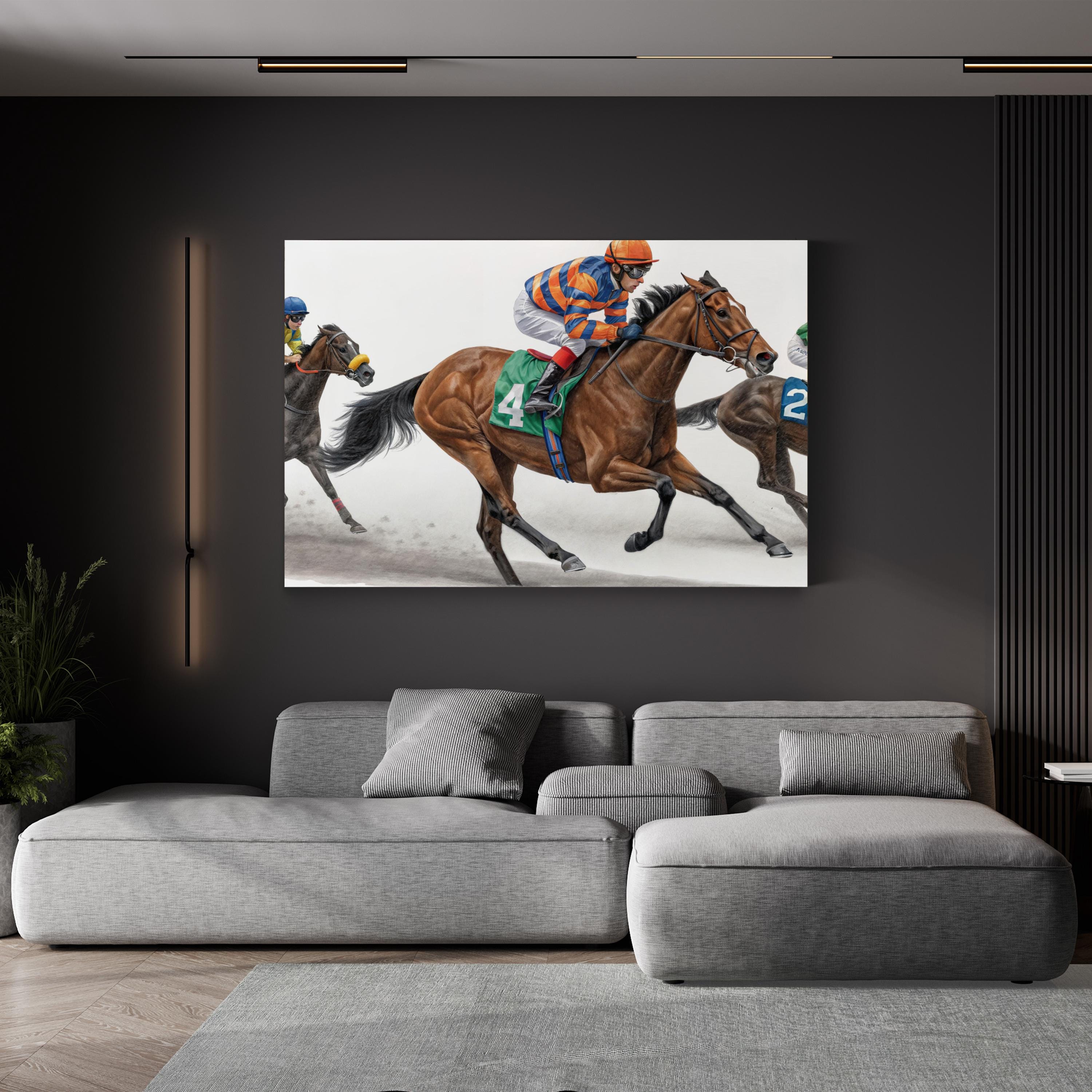 Horse Racing Canvas – Equestrian Sports Wall Art