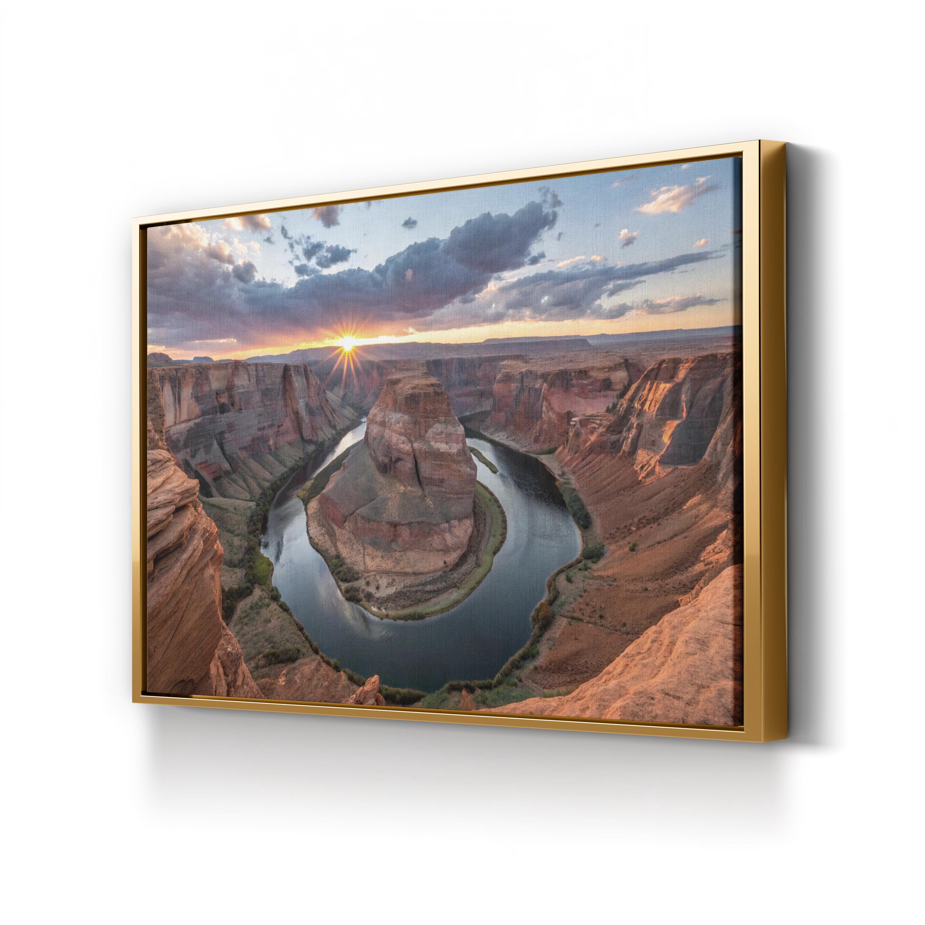 Horseshoe Bend Colorado River – Vintage Photography Wall Art | Nature Canvas Print