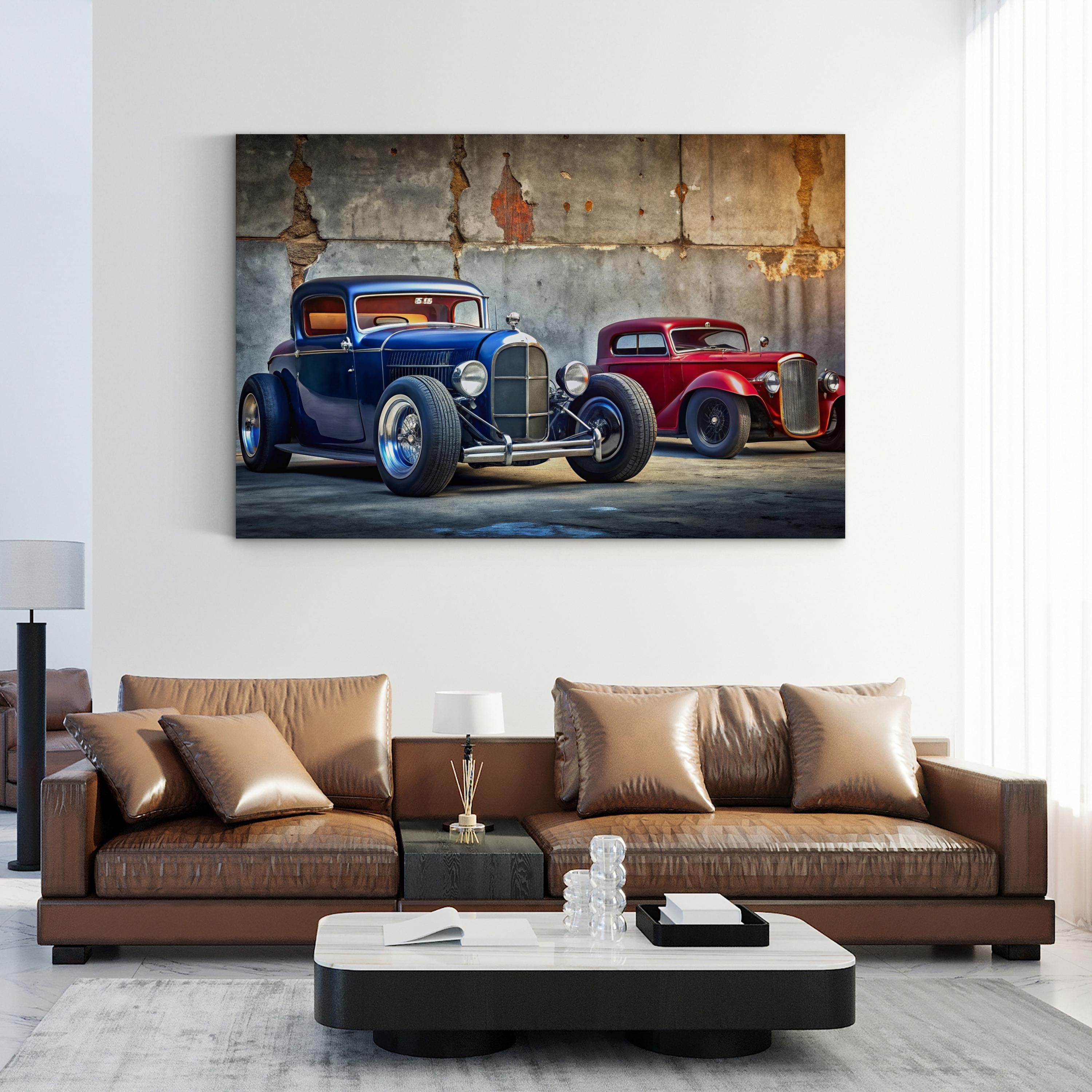 Vintage Hot Rods – Vintage Photography Wall Art | Classic Car Canvas Print