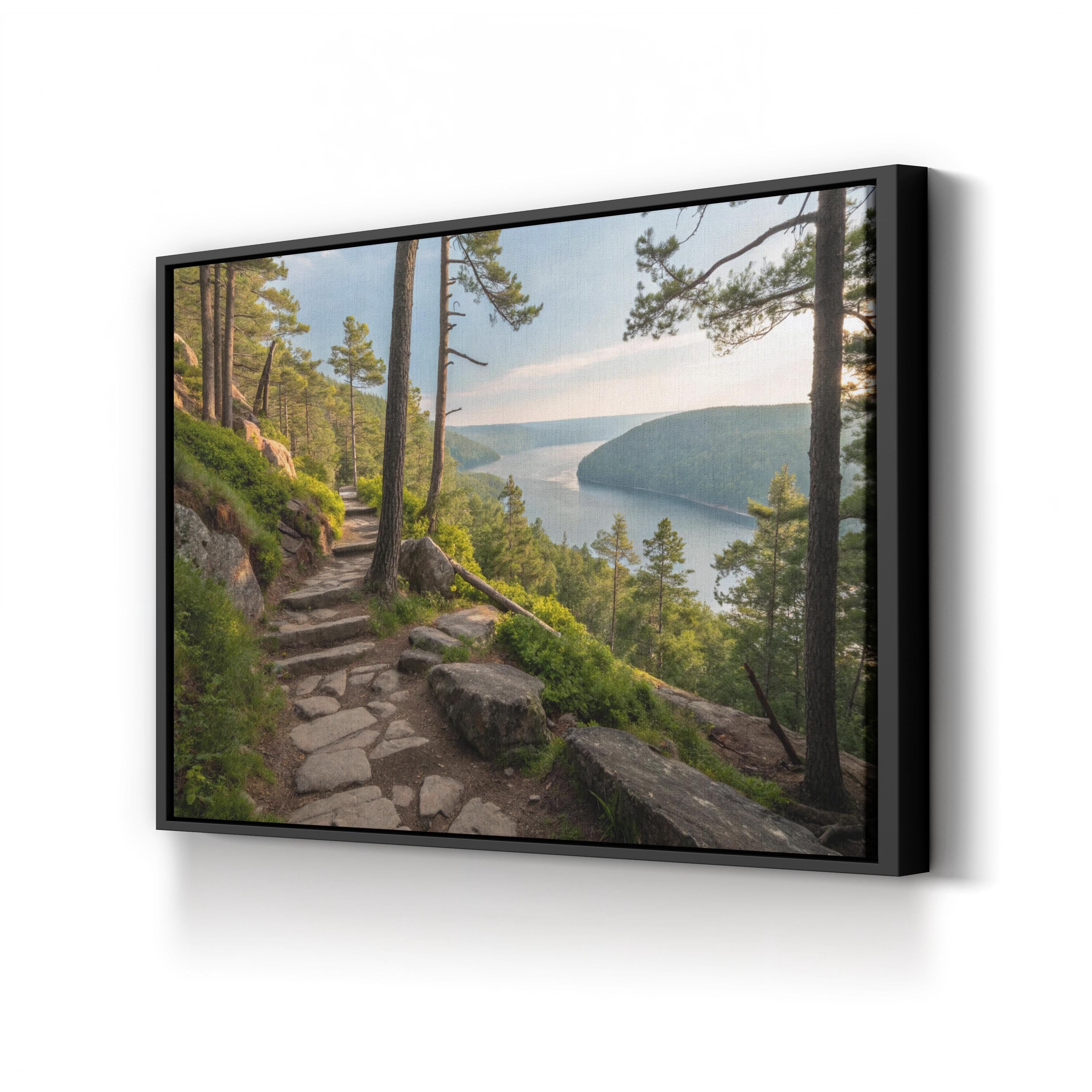 Ice Age Trail Overlook – Vintage Photography Wall Art | Scenic Landscape Canvas Print