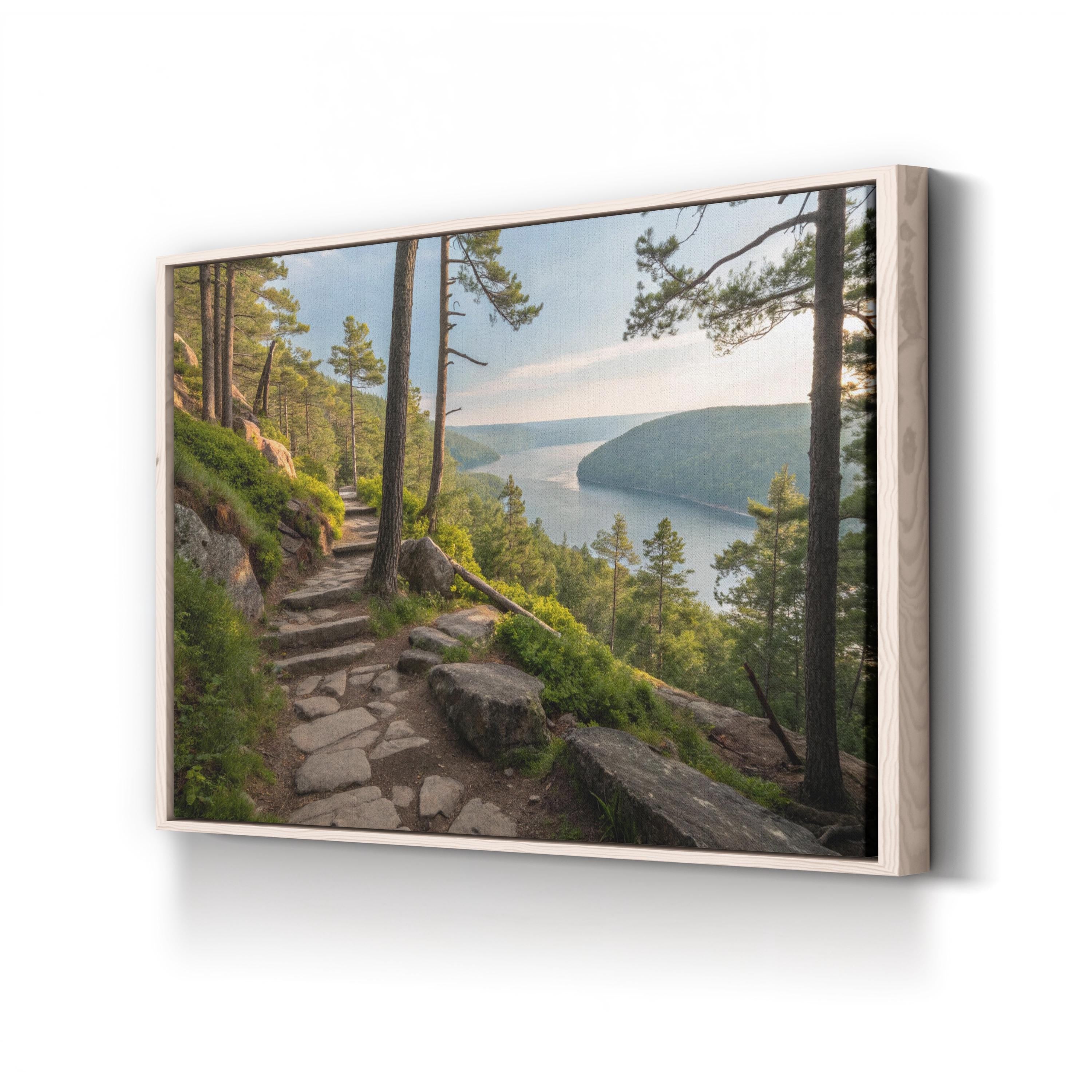 Ice Age Trail Overlook – Vintage Photography Wall Art | Scenic Landscape Canvas Print