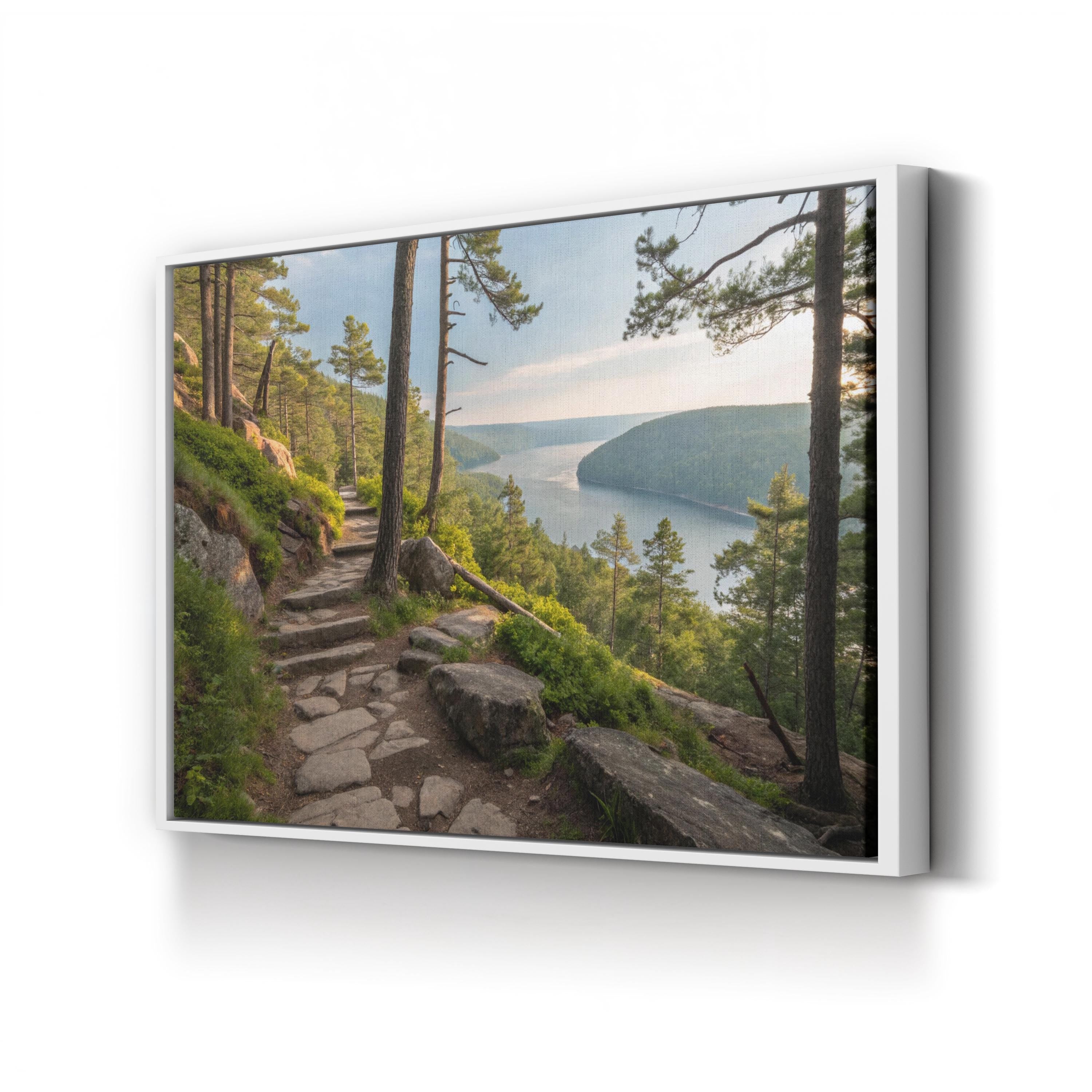 Ice Age Trail Overlook – Vintage Photography Wall Art | Scenic Landscape Canvas Print