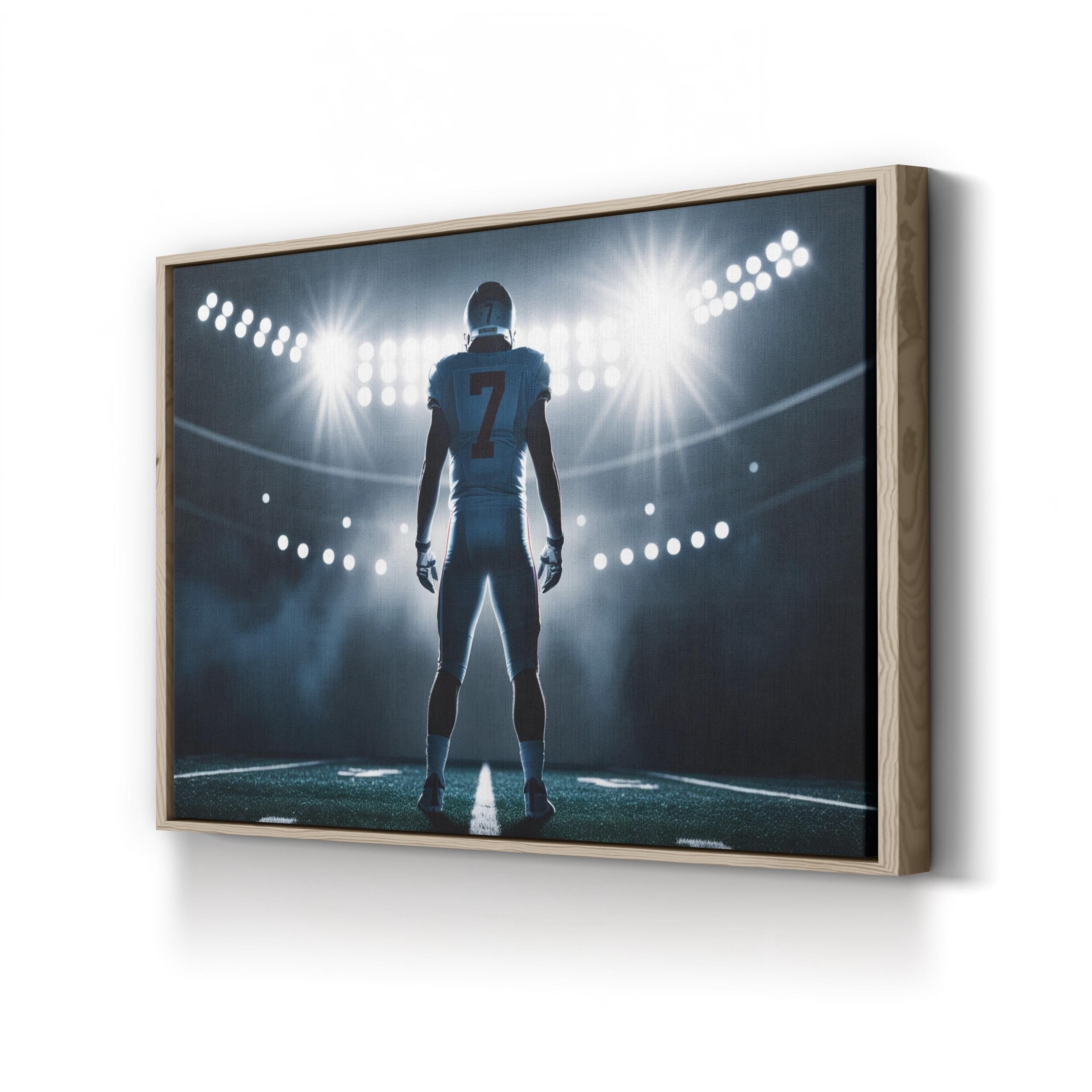 Football Stadium Action – Vintage Photography Wall Art | Sports Canvas Print