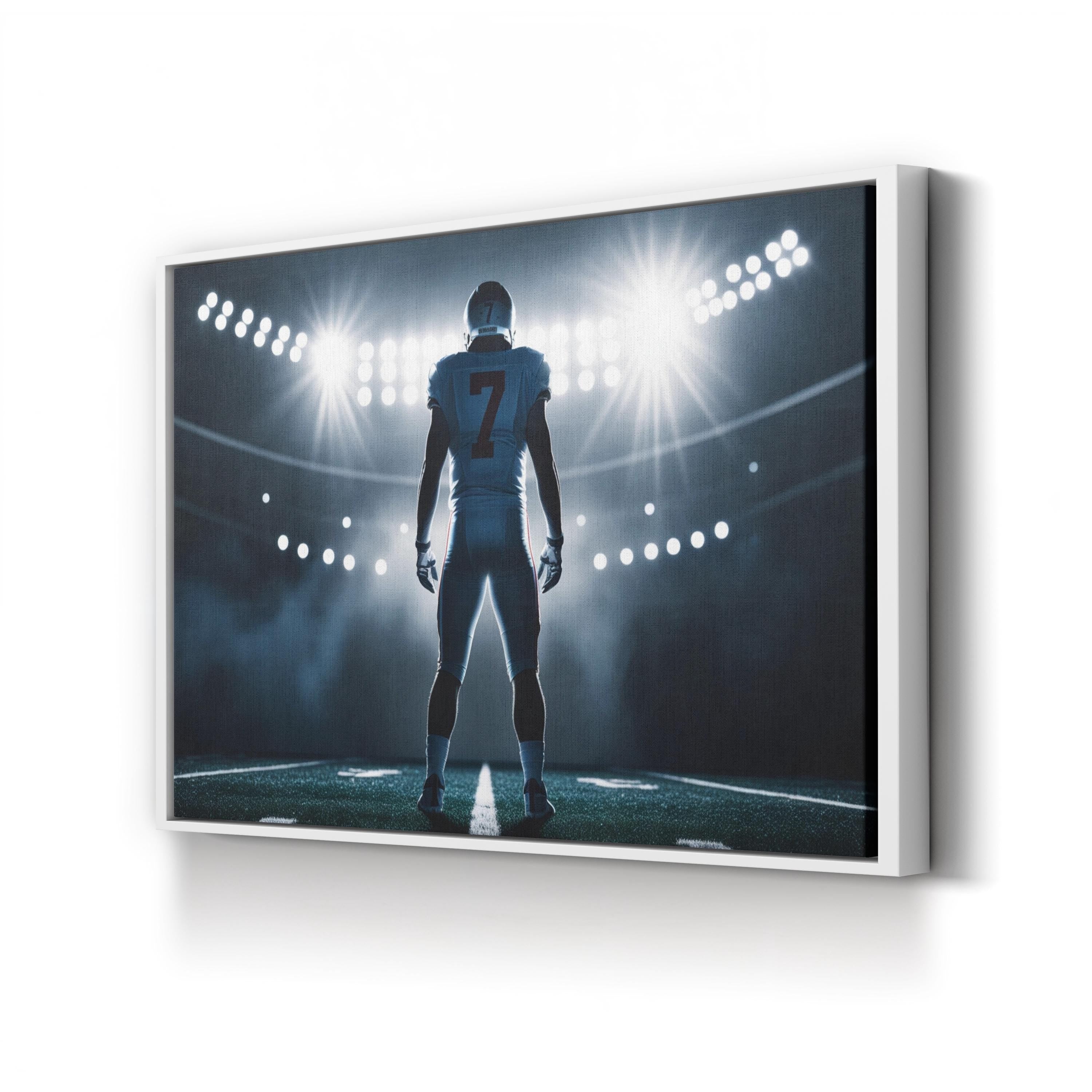 Football Stadium Action – Vintage Photography Wall Art | Sports Canvas Print