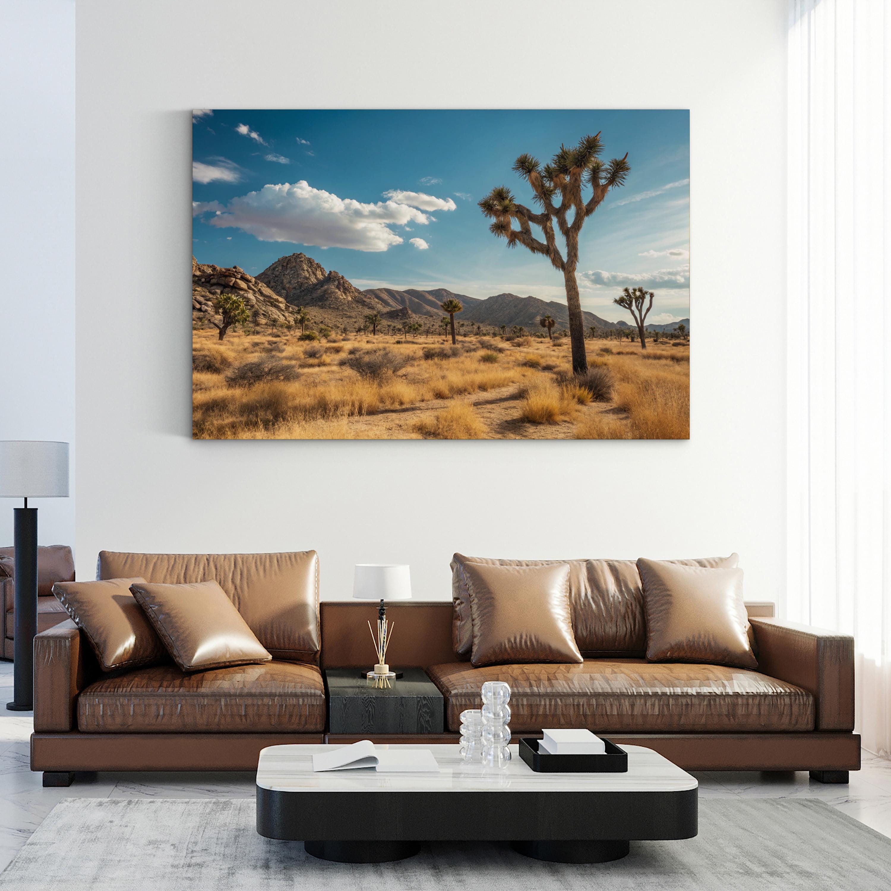 Joshua Tree Sunset – Vintage Photography Wall Art | Desert Landscape Canvas Print