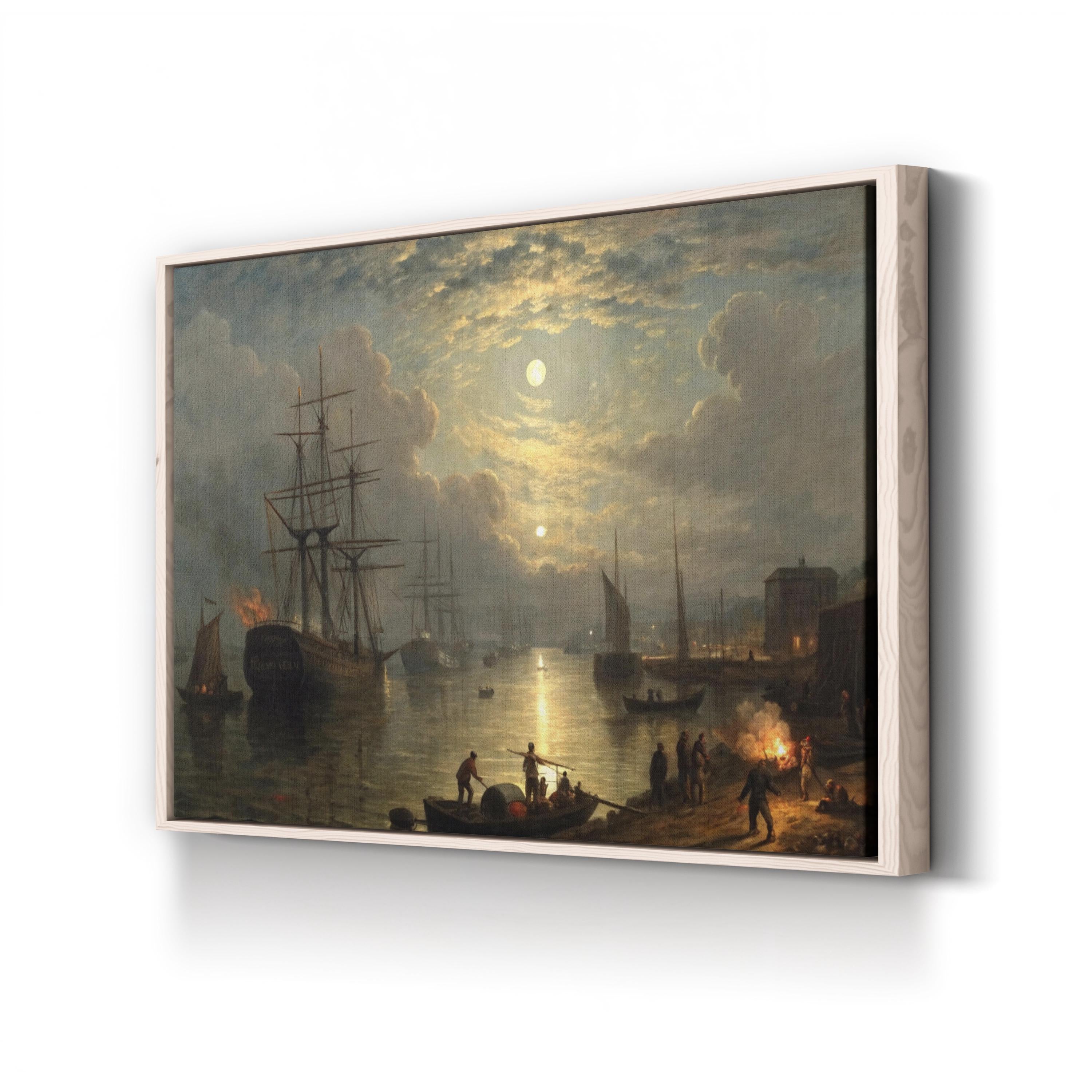 Keelmen Heaving Coals Canvas Print: Vintage Nautical Maritime Wall Art