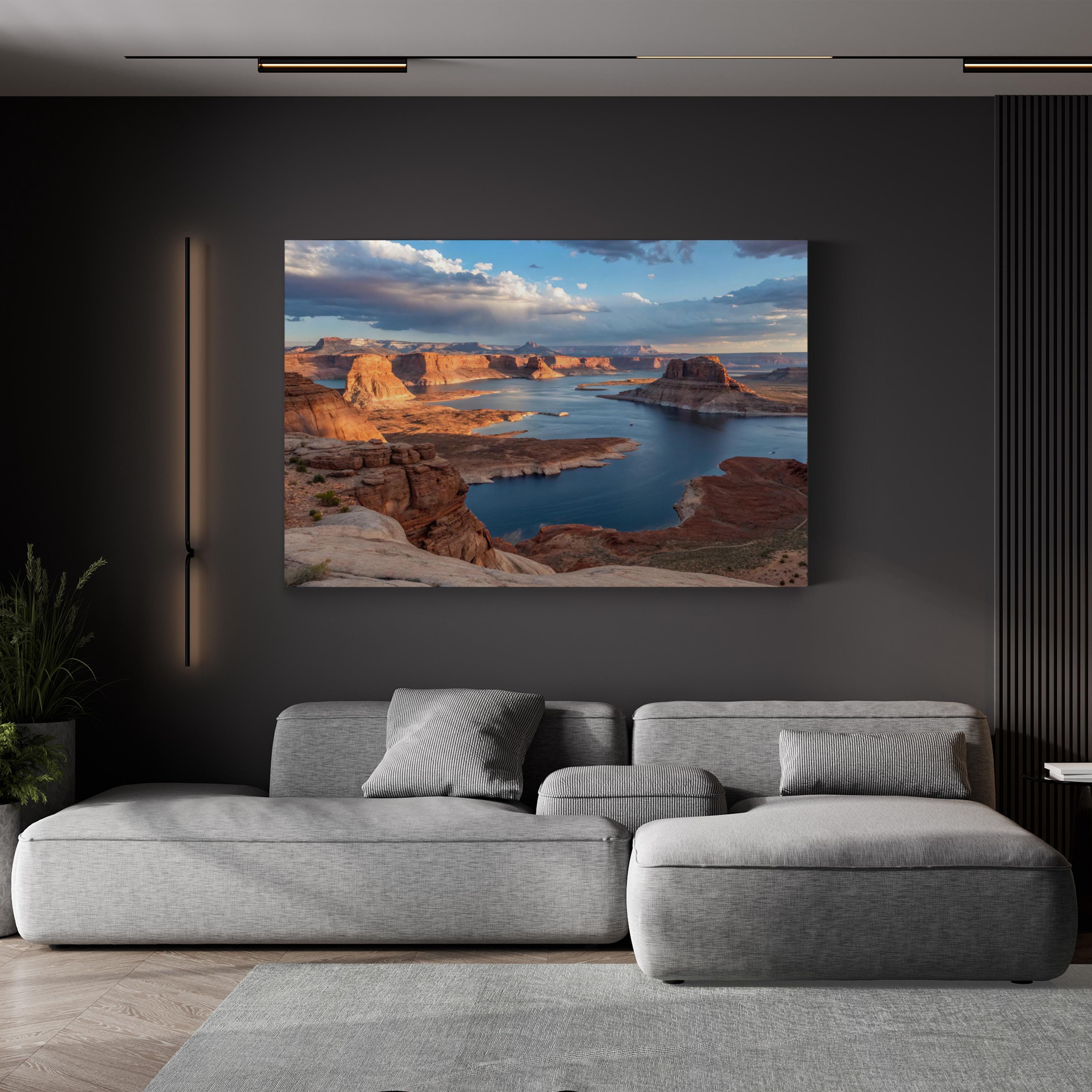 Lake Powell, Glen Canyon, Utah & Arizona, USA Wall Art — American Southwest Desert Landscape Canvas Print