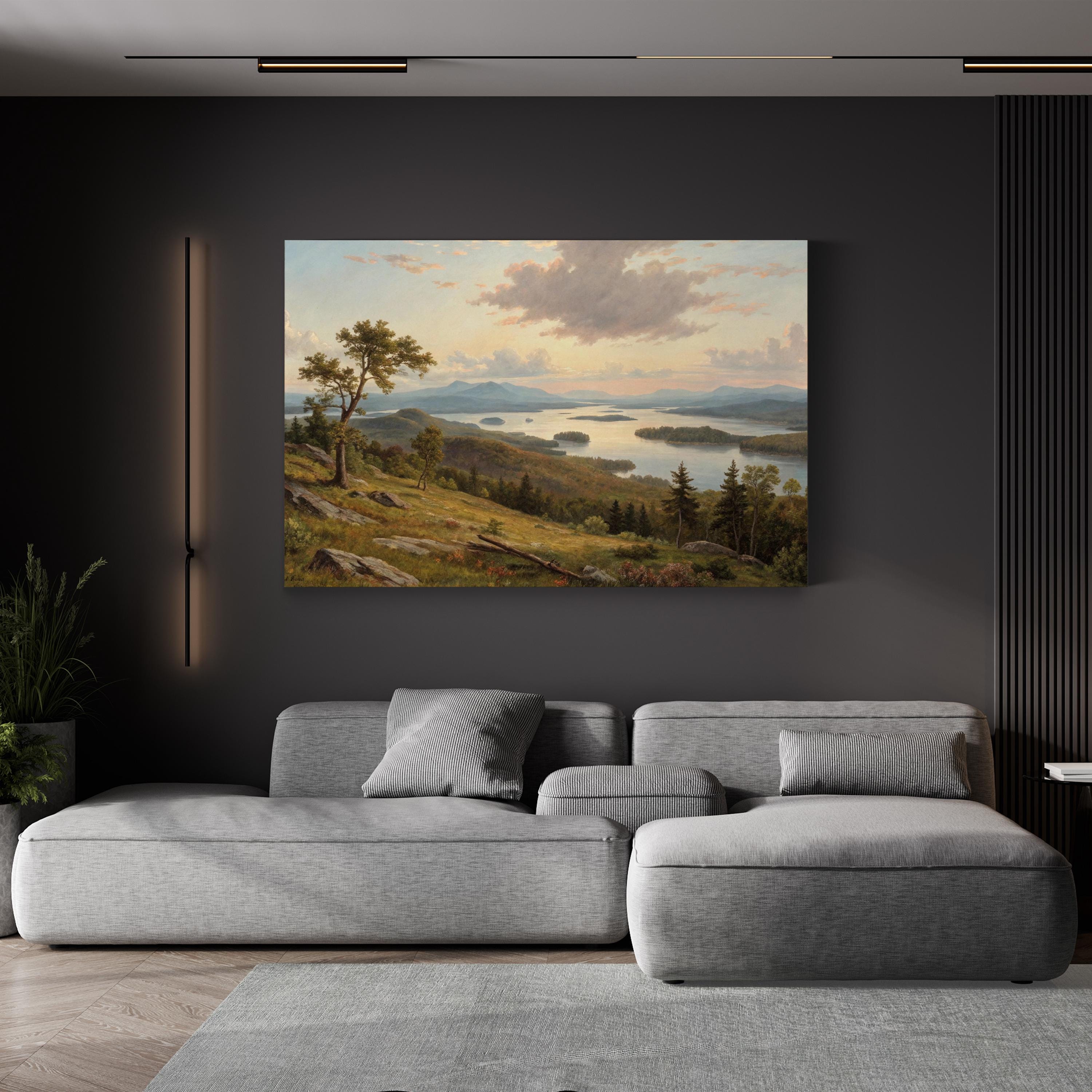 Lake Squam, New Hampshire, USA Wall Art — Scenic New England Landscape Canvas Print