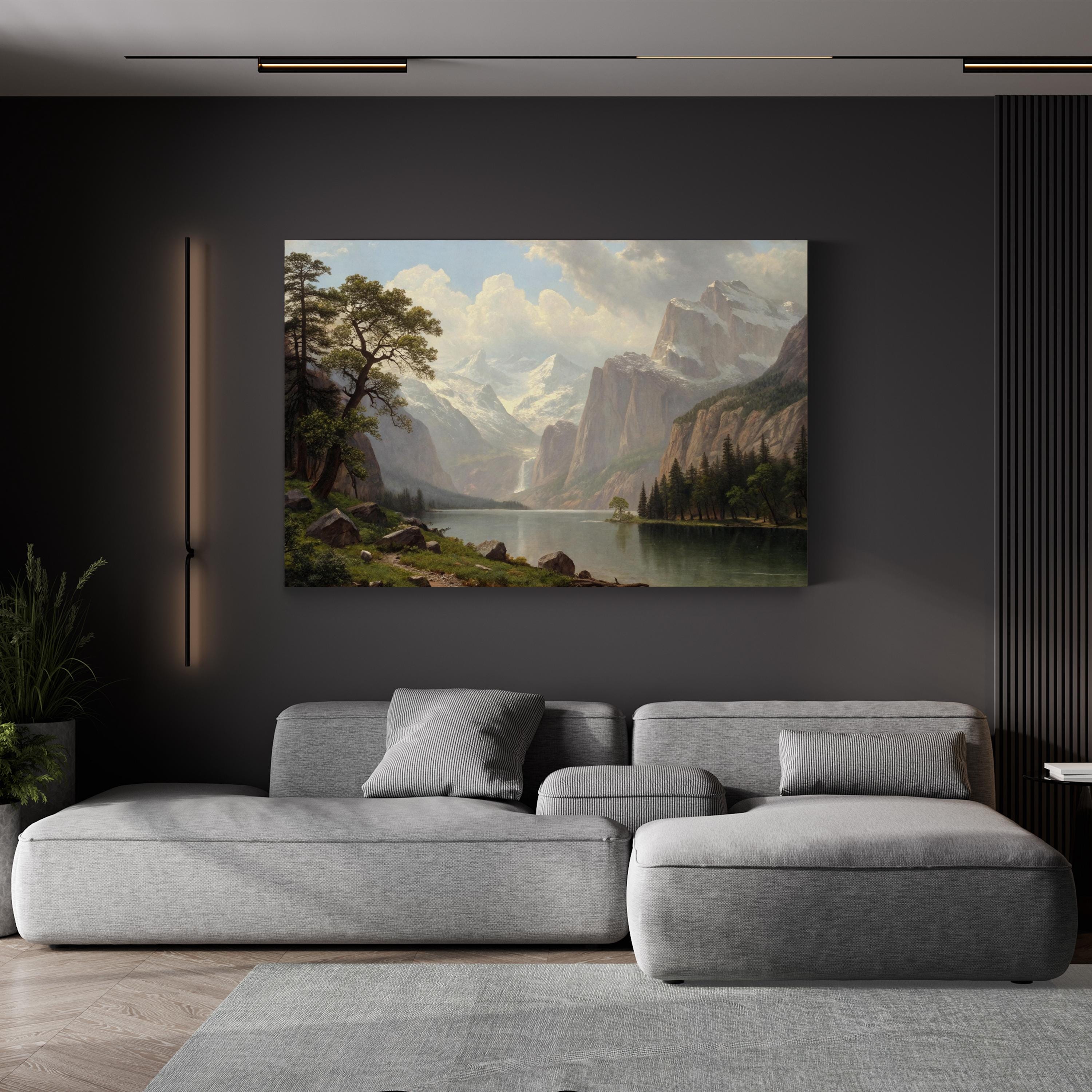 Lake Tahoe, Sierra Nevada, California & Nevada, USA Wall Art — Mountain Alpine Landscape Canvas Print