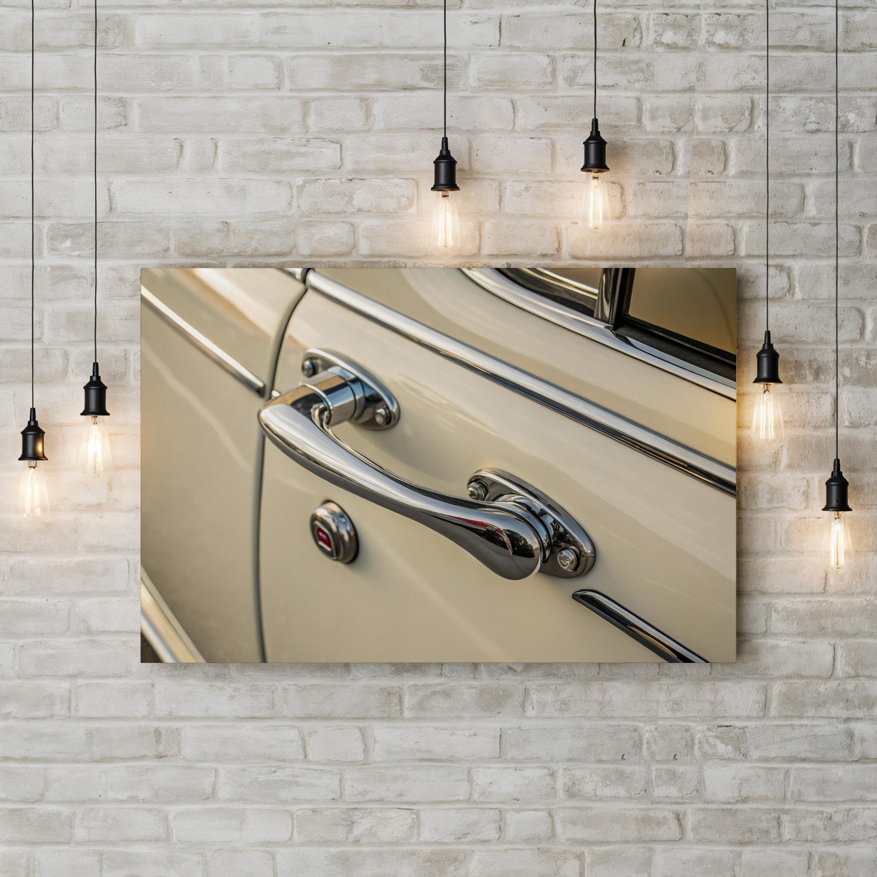 Vintage Car Door Handle – Vintage Photography Wall Art | Automotive Canvas Print