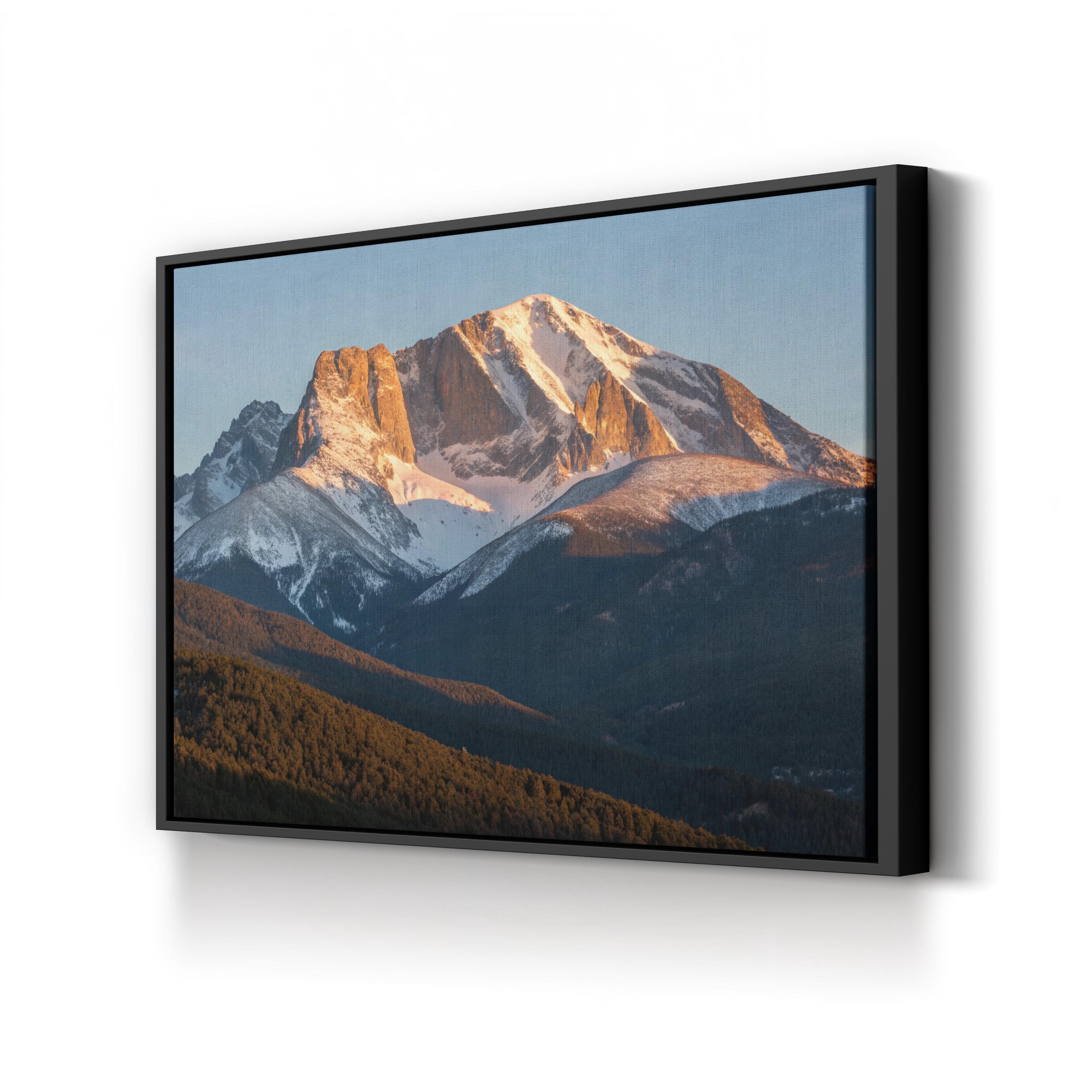 Longs Peak Sunrise – Vintage Photography Wall Art | Rocky Mountain Canvas Print