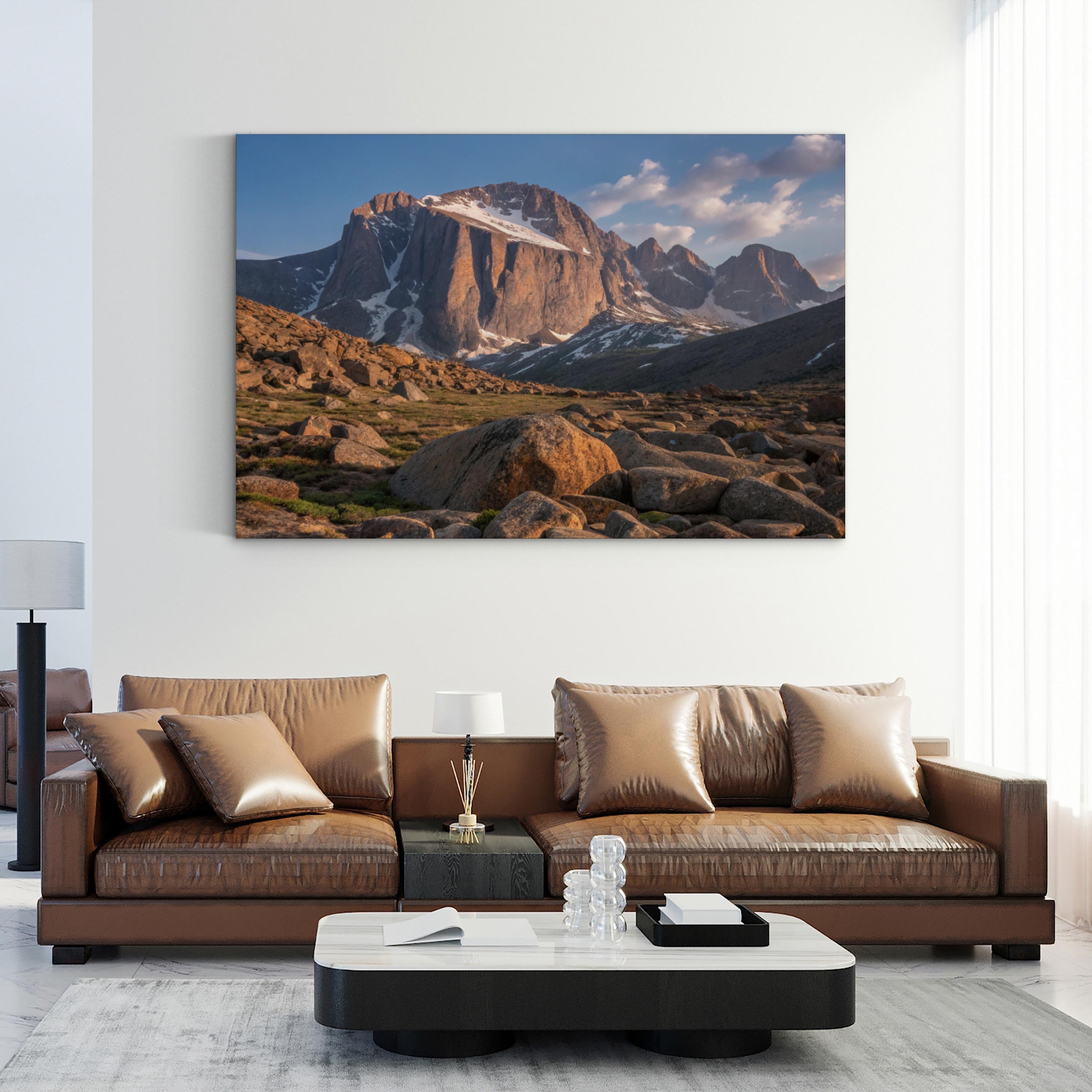 Longs Peak Boulder Field – Vintage Photography Wall Art | Rocky Mountain Canvas Print