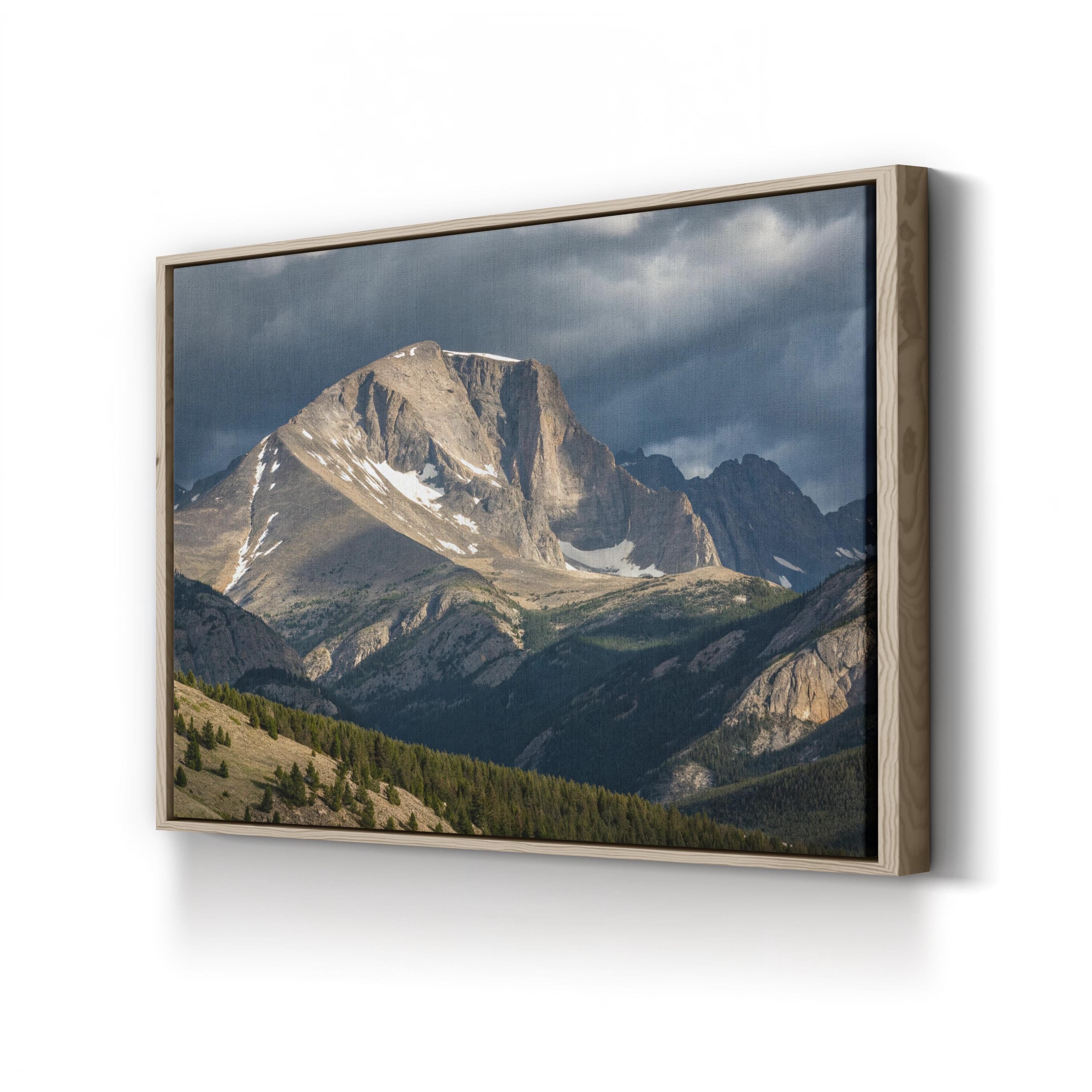 Longs Peak Alpine Light – Vintage Photography Wall Art | Rocky Mountain Canvas Print
