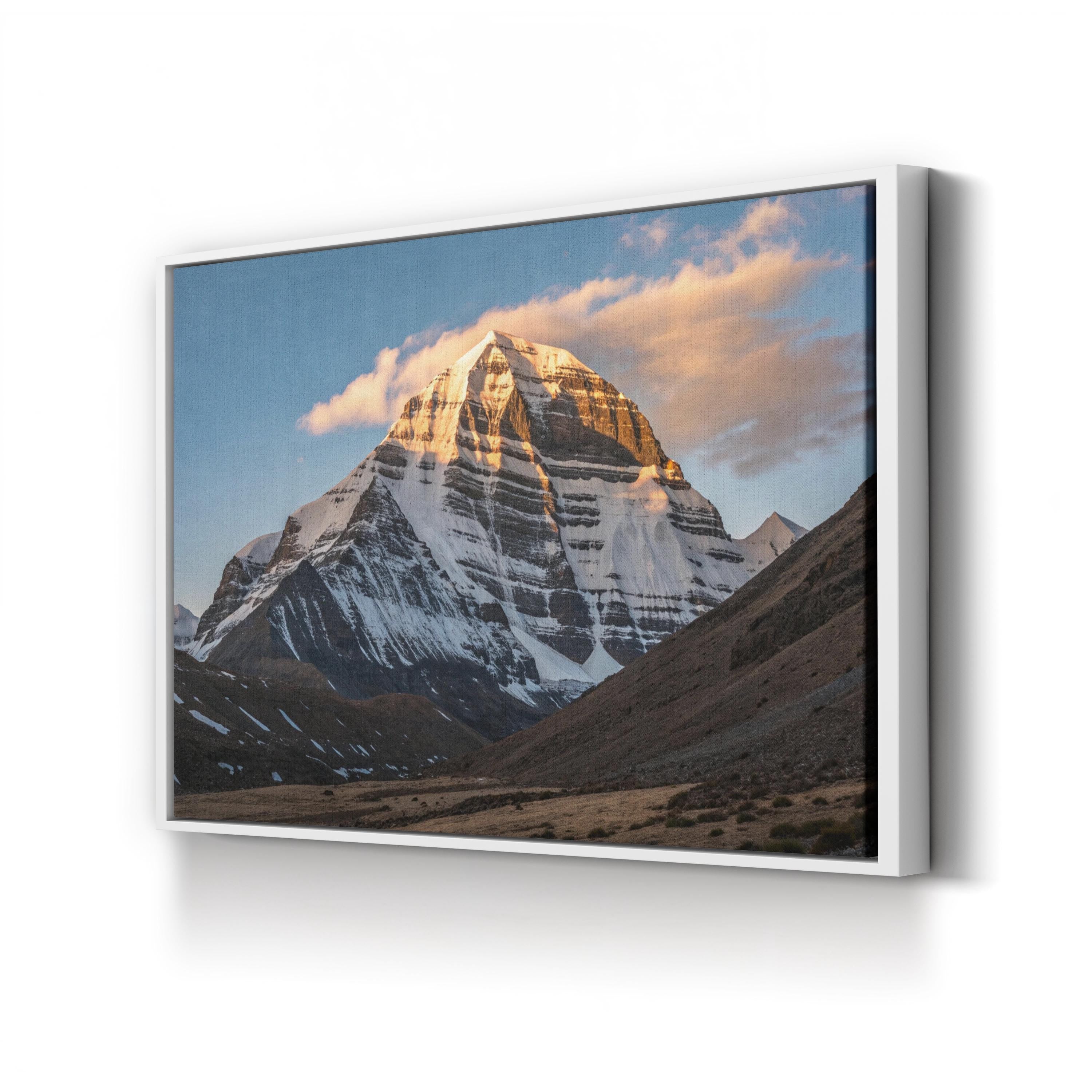 Mount Kailash Canvas Print | Mount Kailash, Tibet (Tibetan Plateau, China) Sacred Mountain Landscape Wall Art
