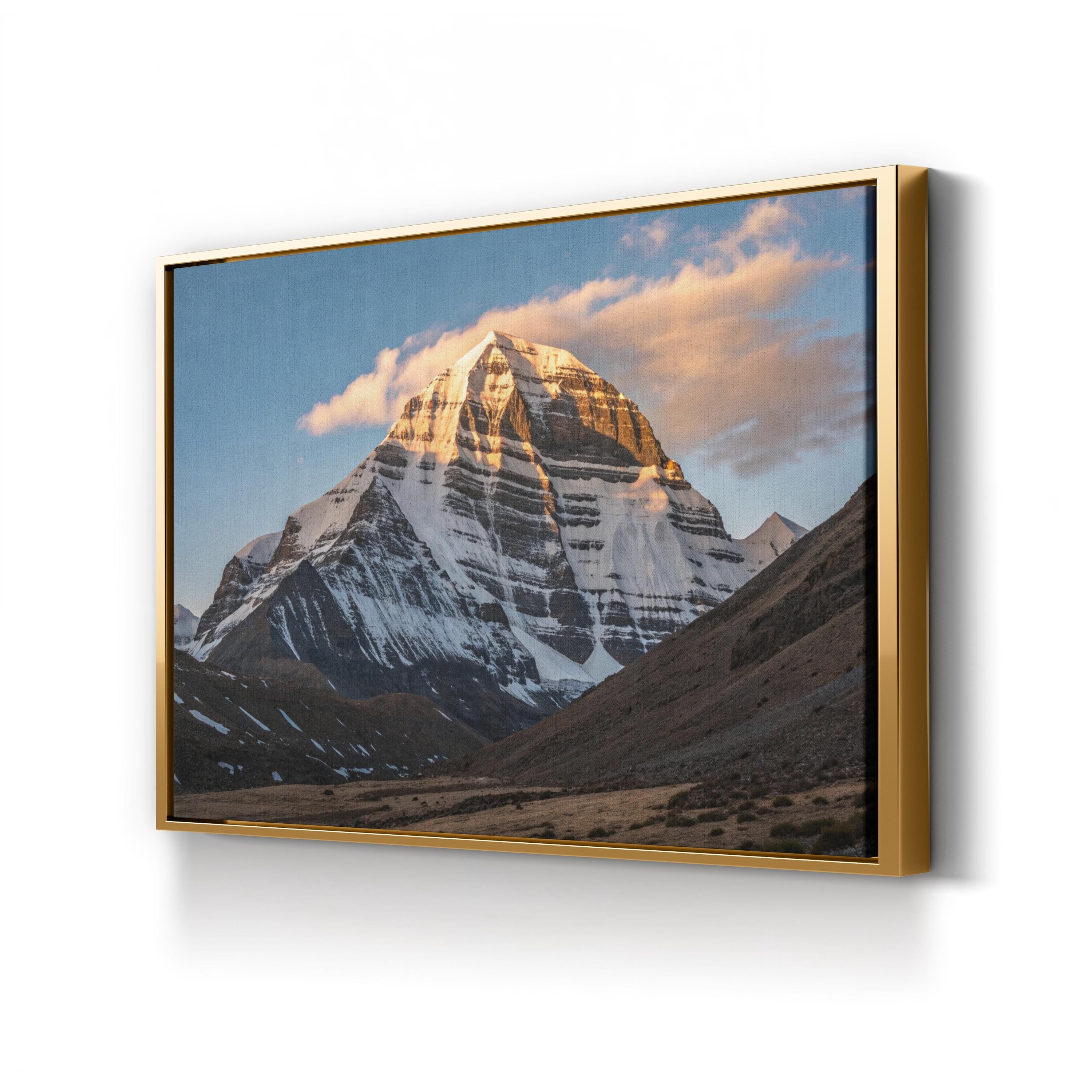 Mount Kailash Canvas Print | Mount Kailash, Tibet (Tibetan Plateau, China) Sacred Mountain Landscape Wall Art