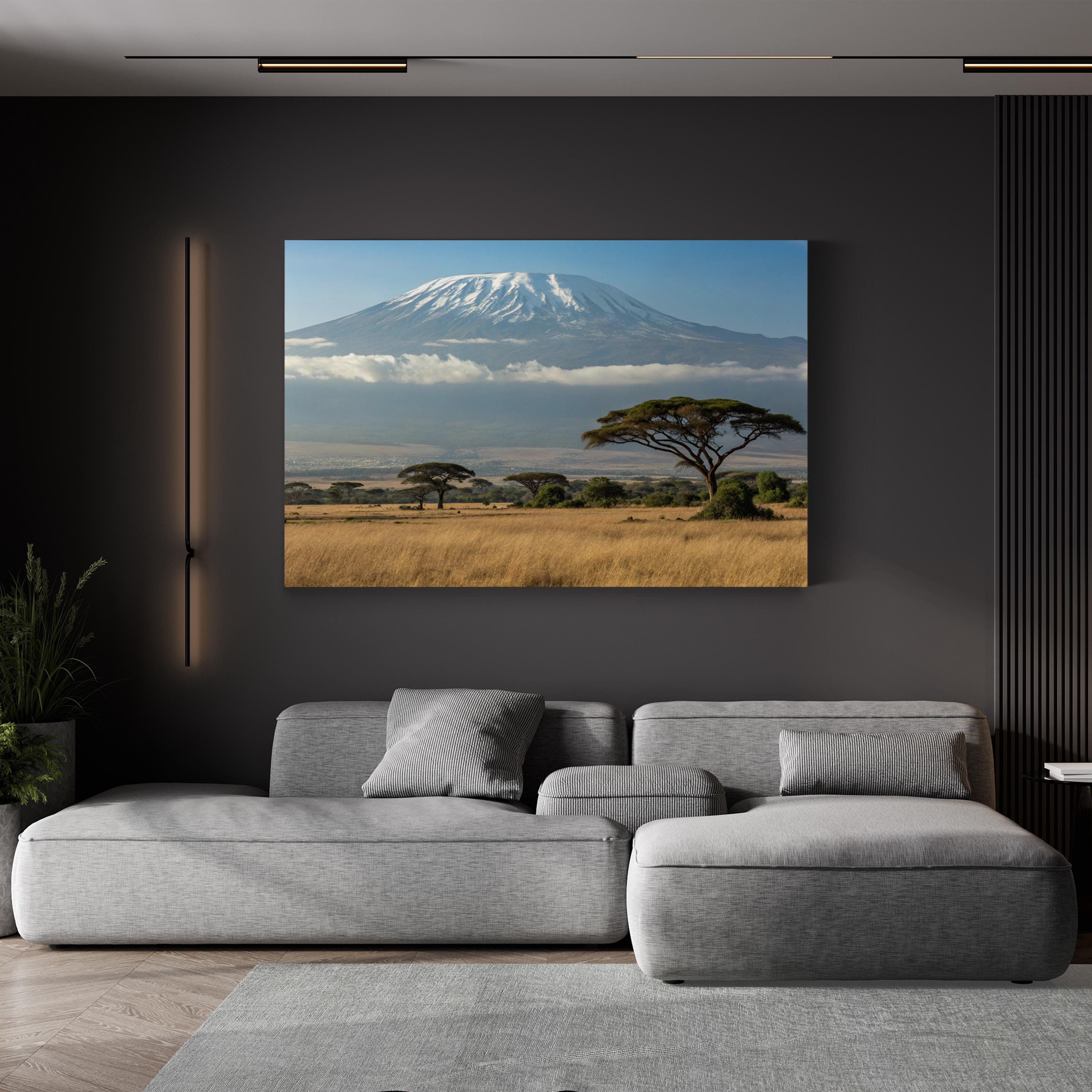 Mount Kilimanjaro, Tanzania Wall Art — African Safari Landscape Canvas Print