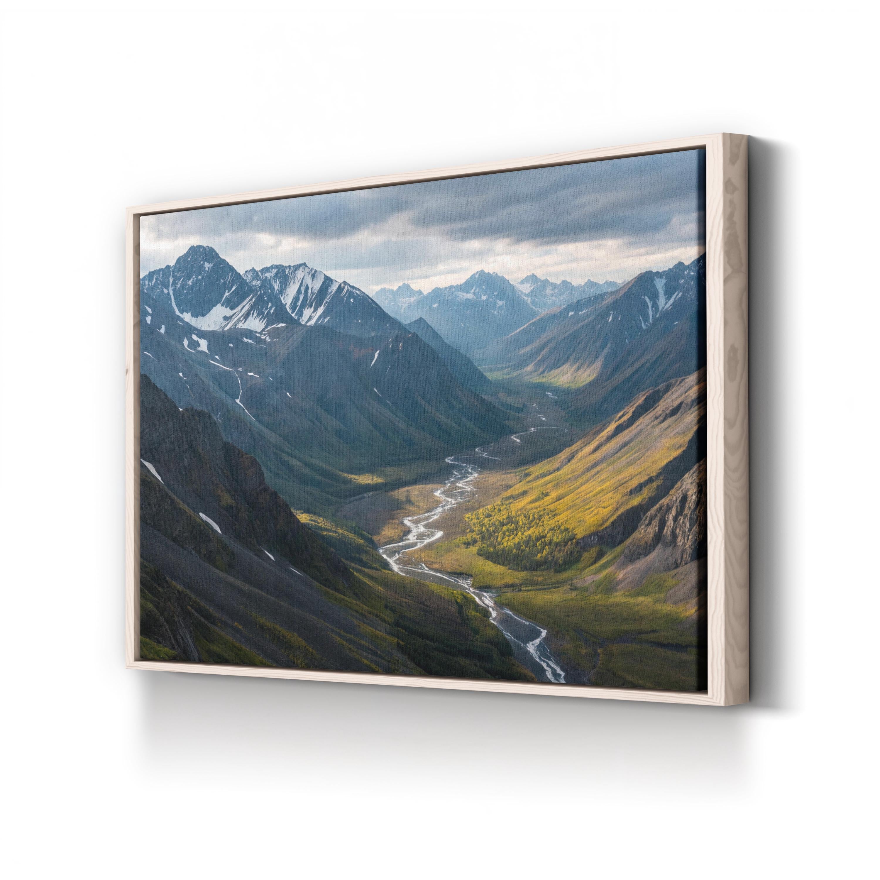 Mountains and Valleys – Vintage Photography Wall Art | Scenic Landscape Canvas Print