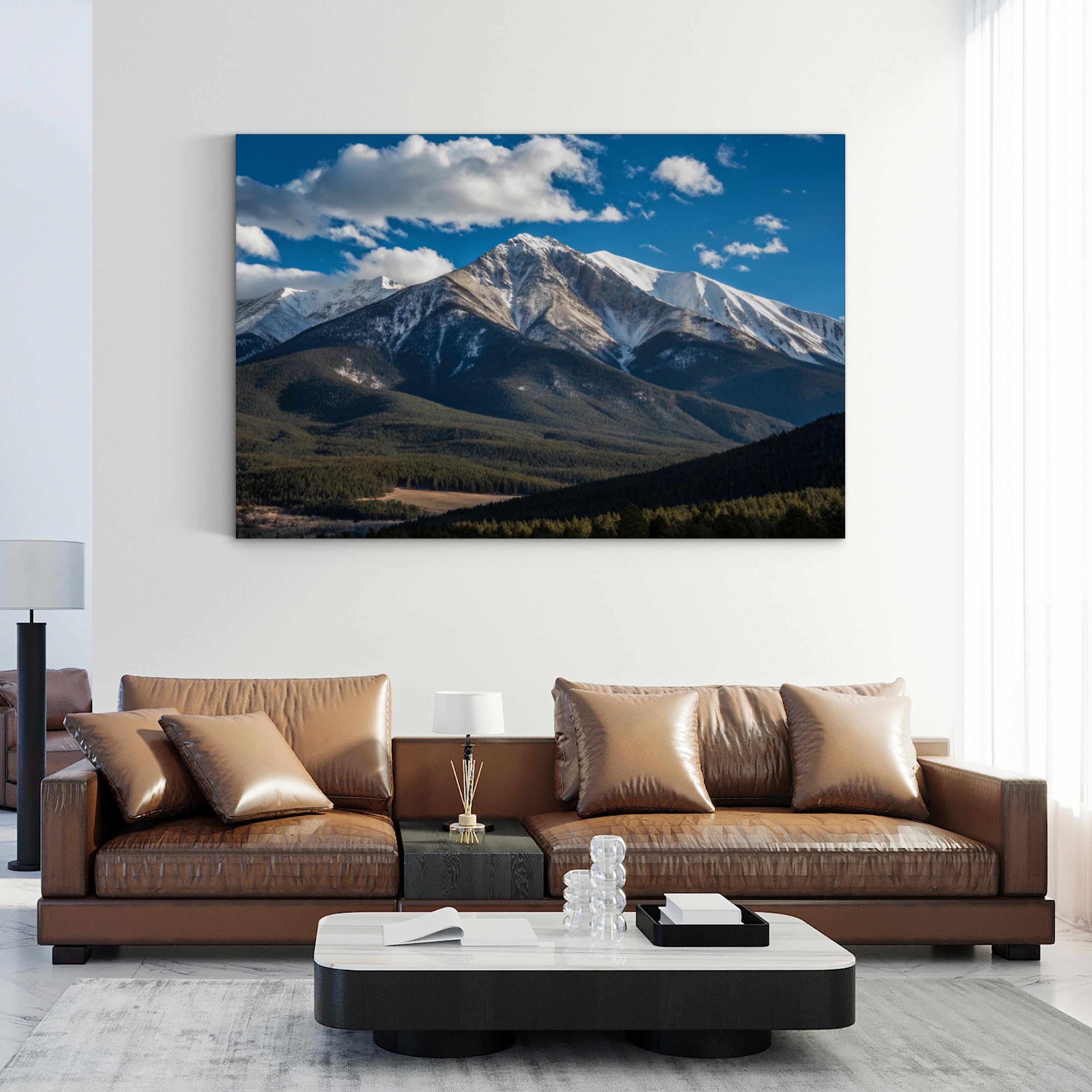 Mount Princeton – Vintage Photography Wall Art | Colorado Rocky Mountain Canvas Print