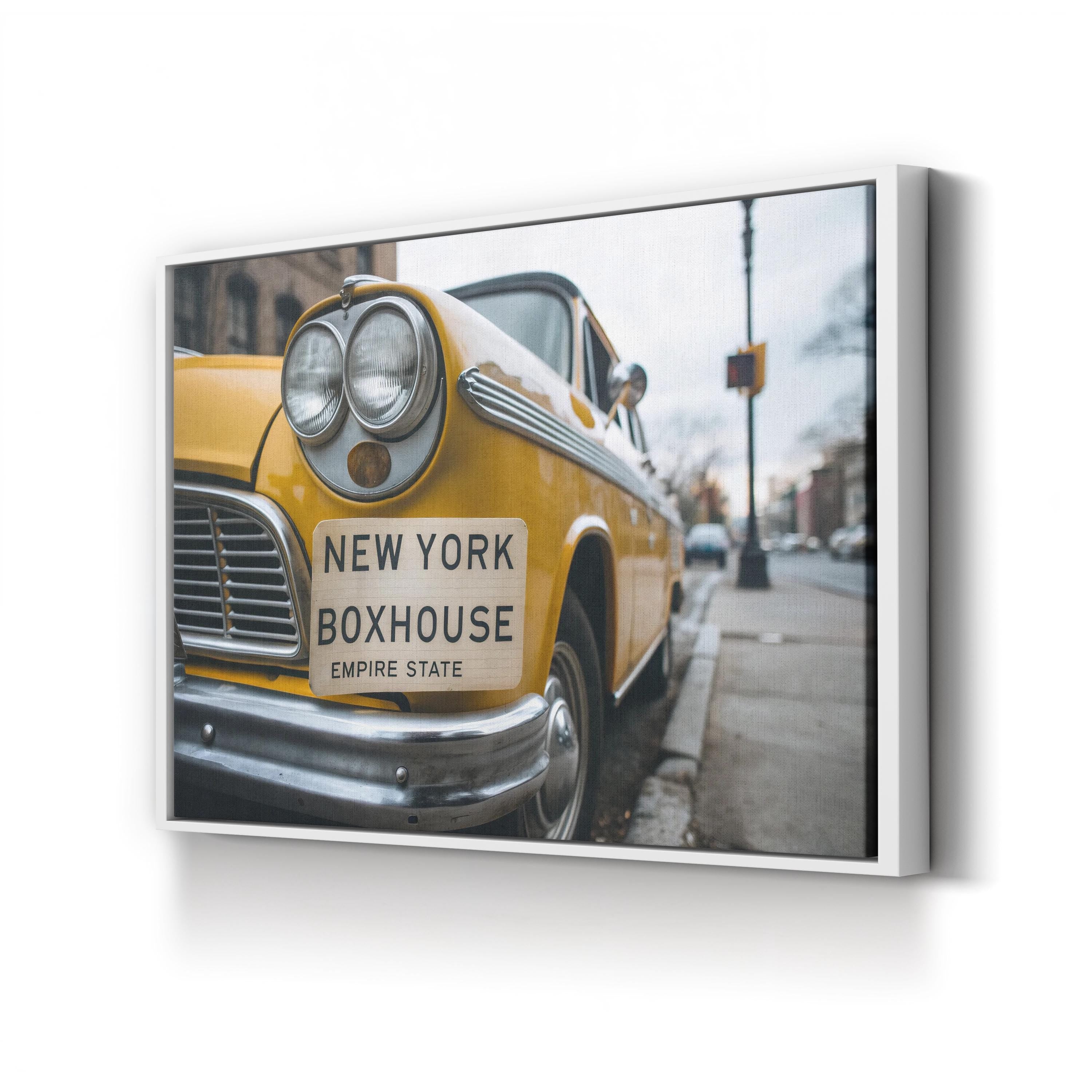 Vintage Yellow Cab – Vintage Photography Wall Art | New York City Canvas Print