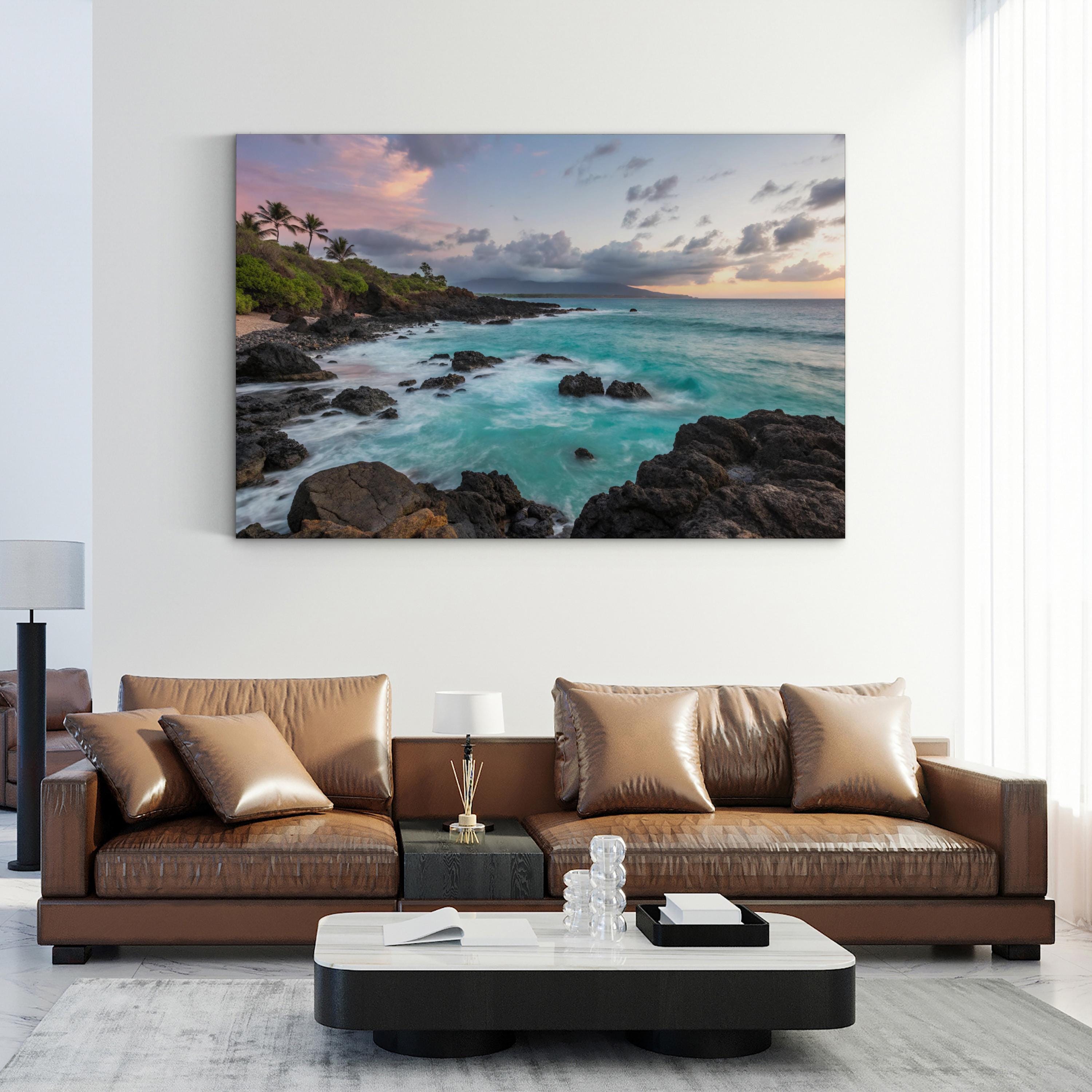 Pastel Ocean Beach at Peninsula State Park, Wisconsin Wall Art: Coastal Landscape Canvas