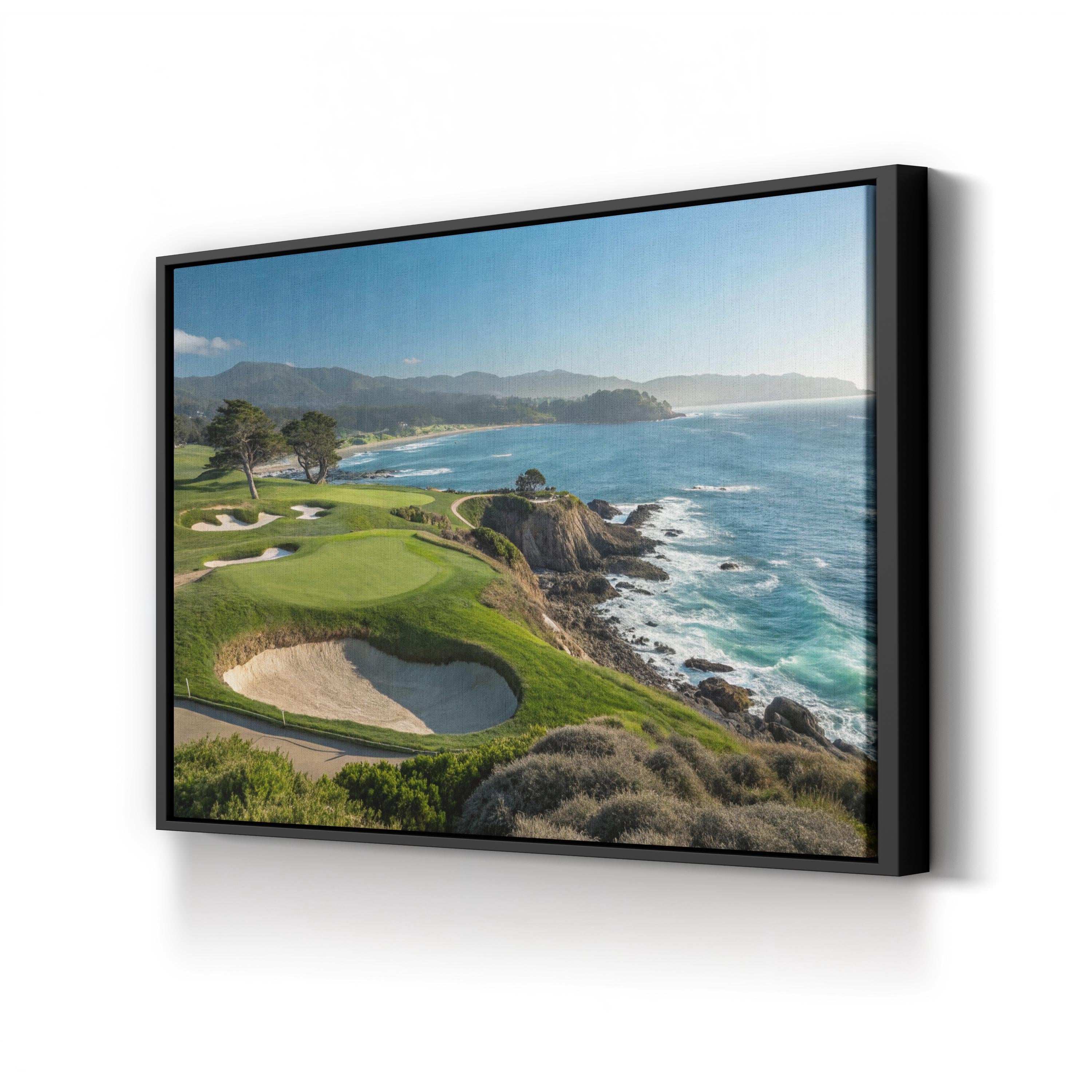Pebble Beach Canvas Wall Art | Pebble Beach, California Coastal Landscape Print