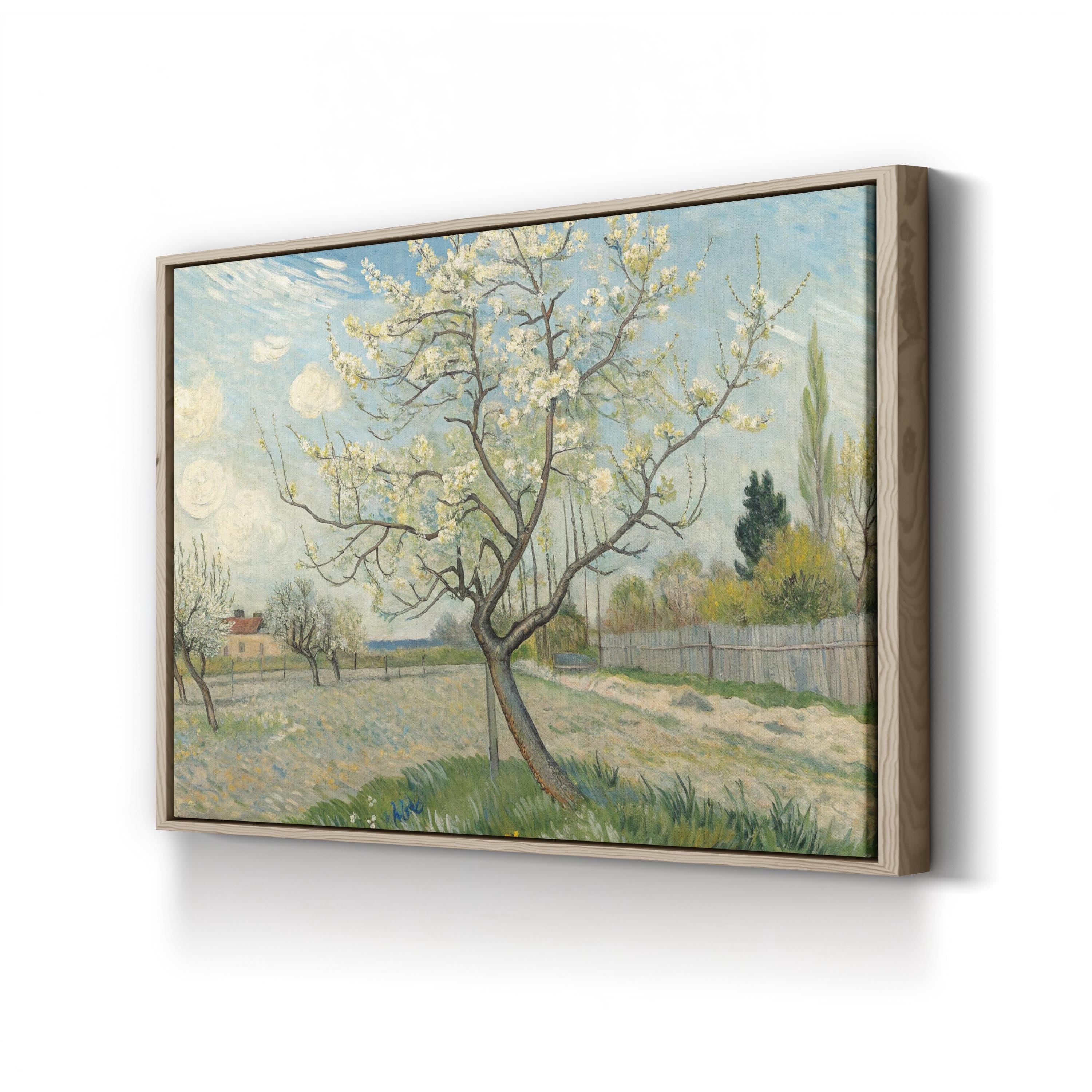 Spring Blossom Pear Tree – Period Illustration Wall Art | Floral Landscape Canvas Print