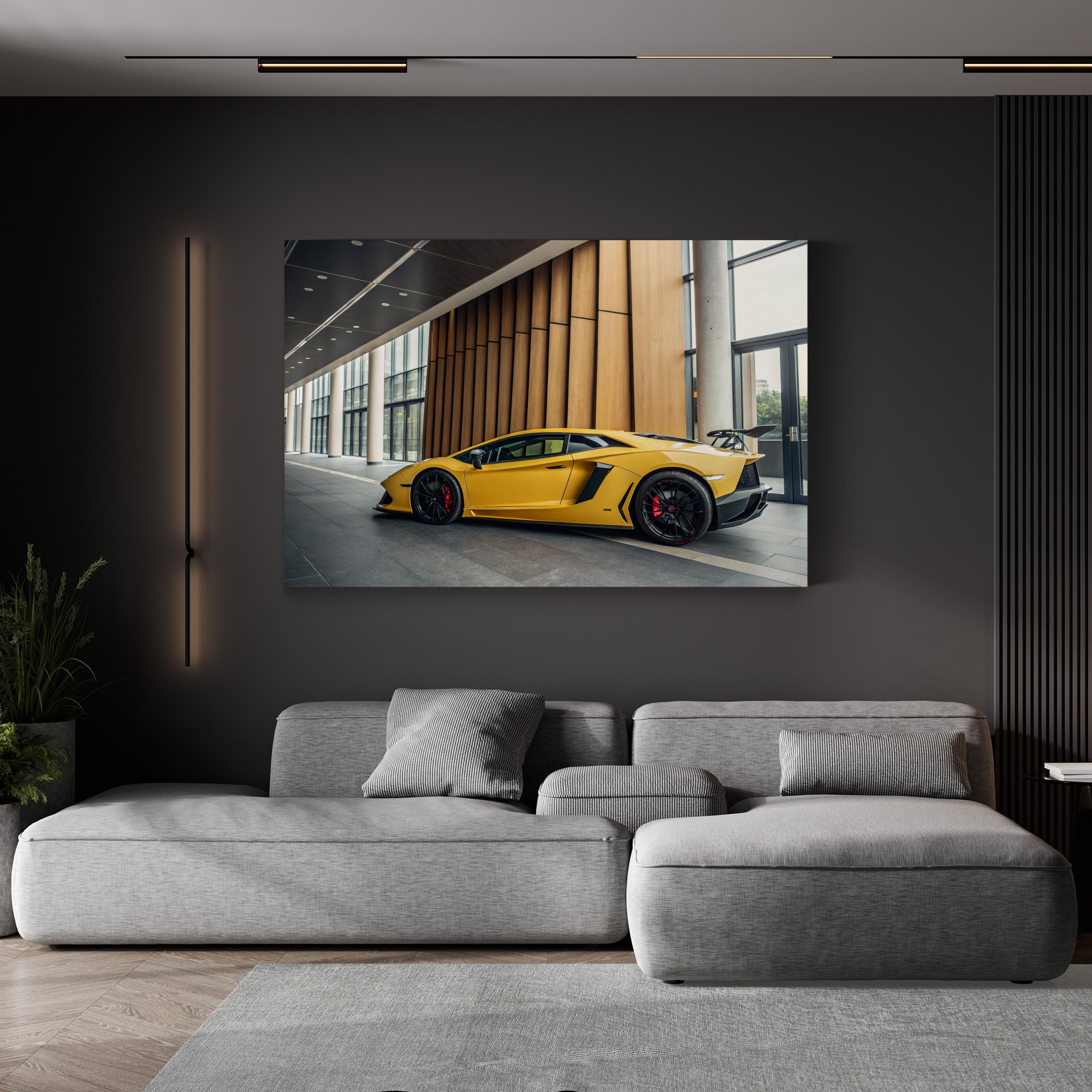 Pikachu Race Car – Period Illustration Wall Art | Automotive Pop Canvas Print