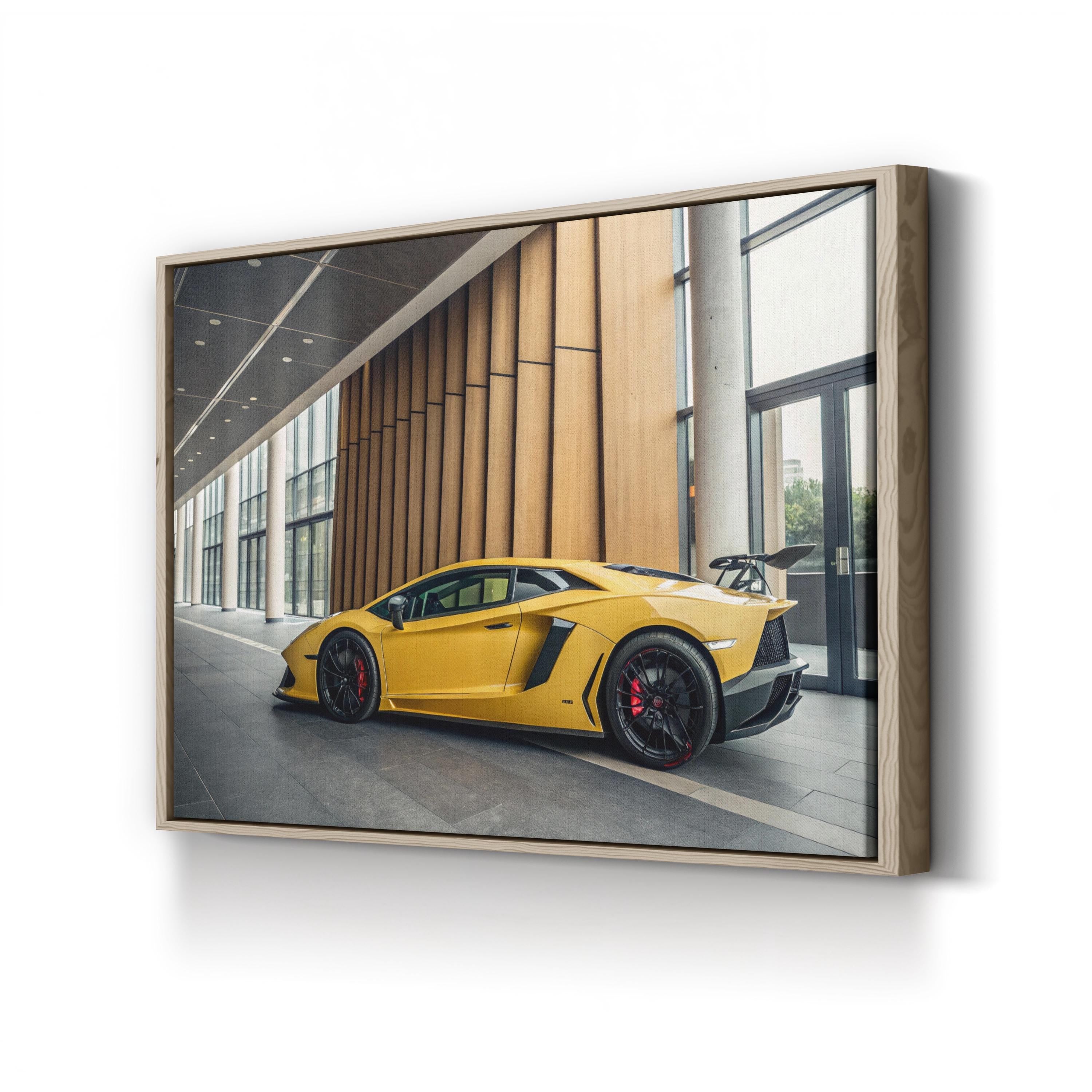Pikachu Race Car – Period Illustration Wall Art | Automotive Pop Canvas Print