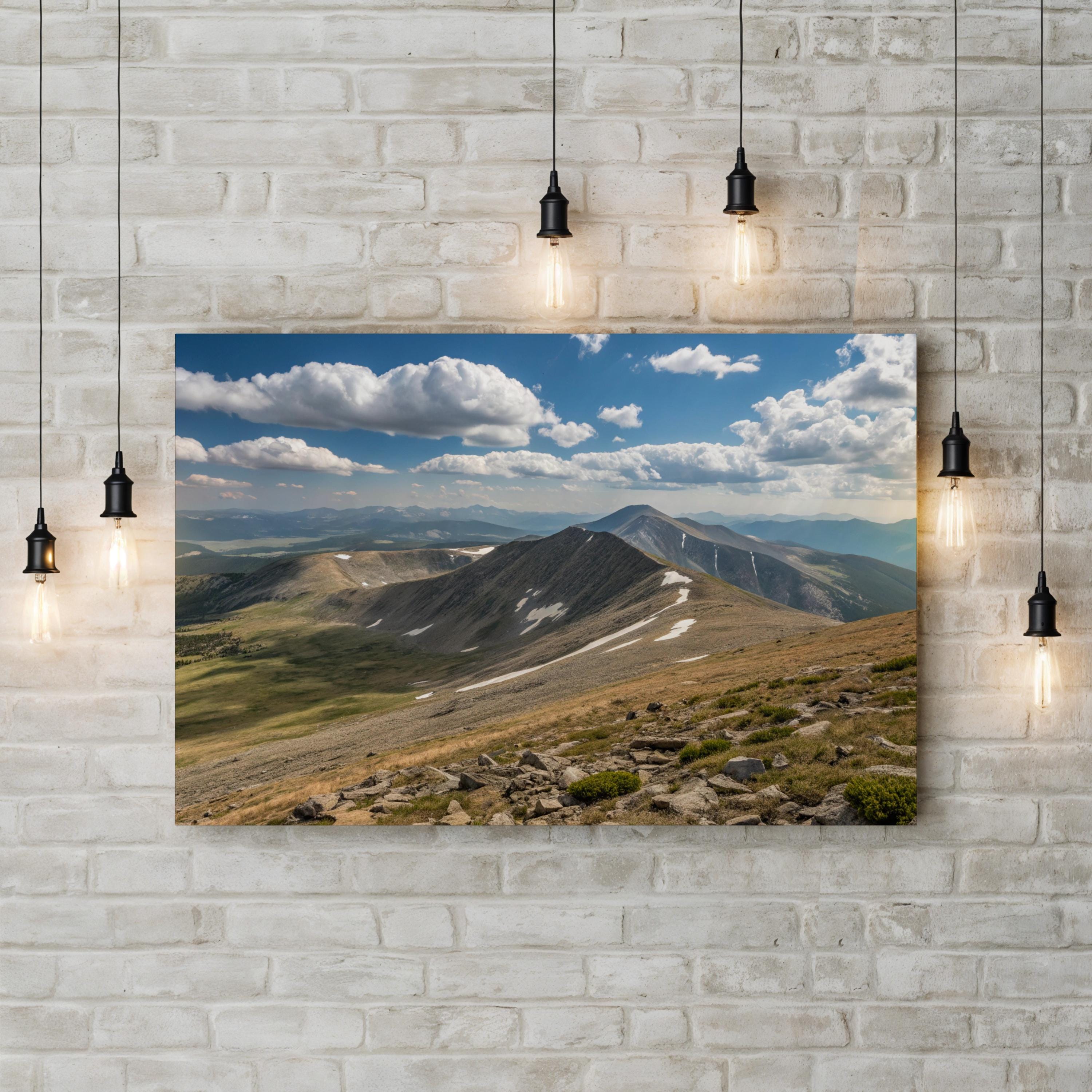 Quandary Peak – Vintage Photography Wall Art | Colorado Mountain Canvas Print