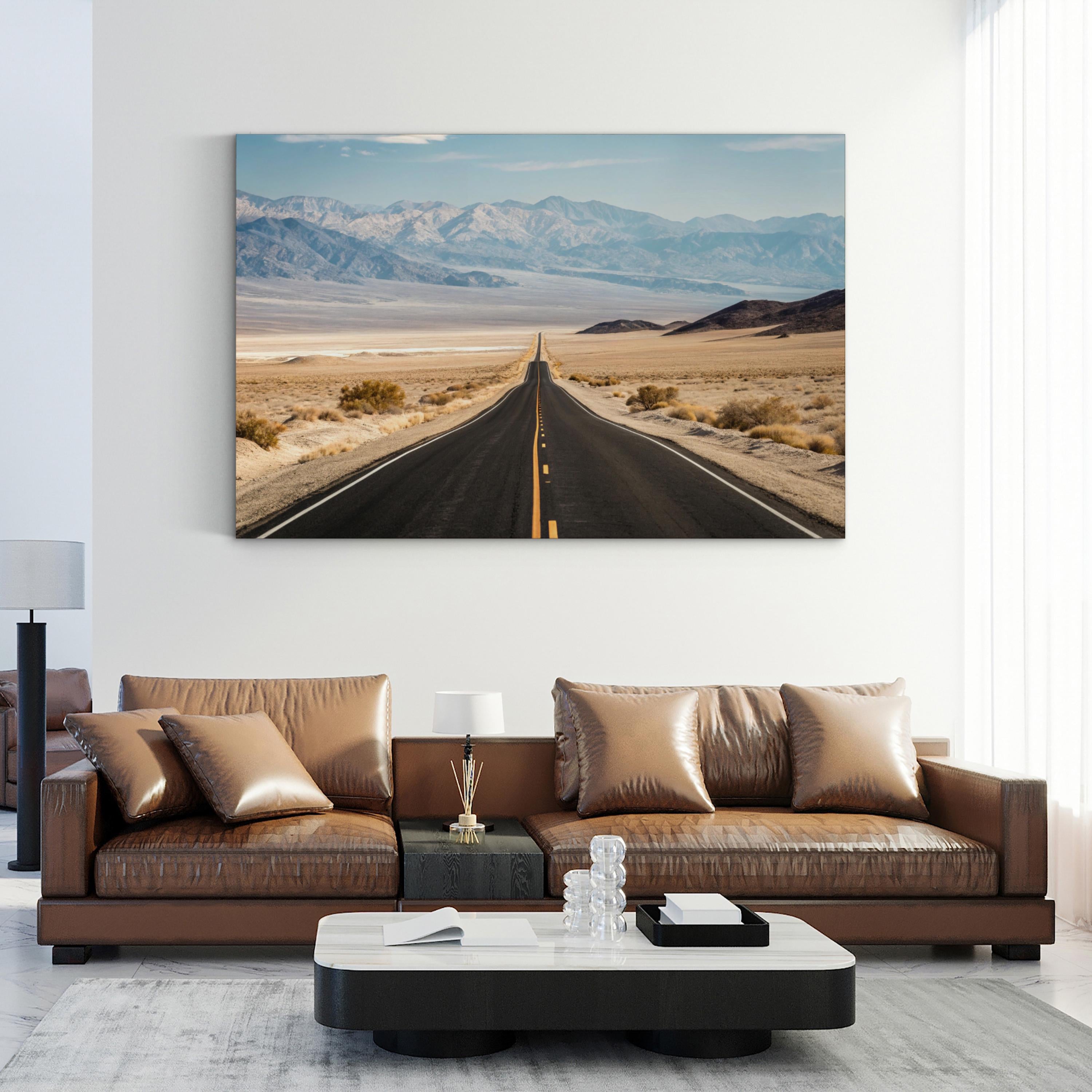Road to Death Valley – Vintage Photography Wall Art | Desert Landscape Canvas Print