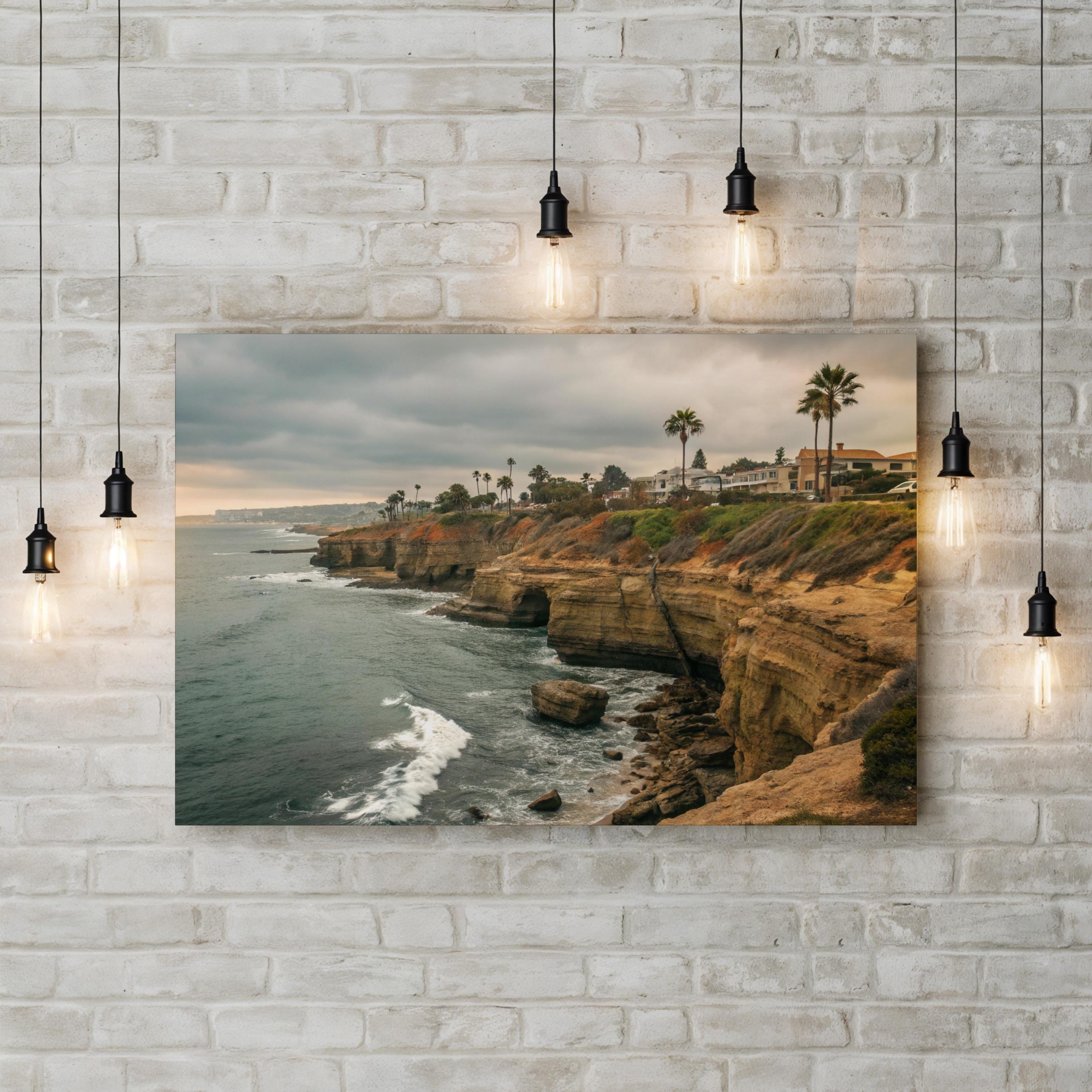 San Diego Sunset Cliffs — Pacific Coast Landscape Canvas Print