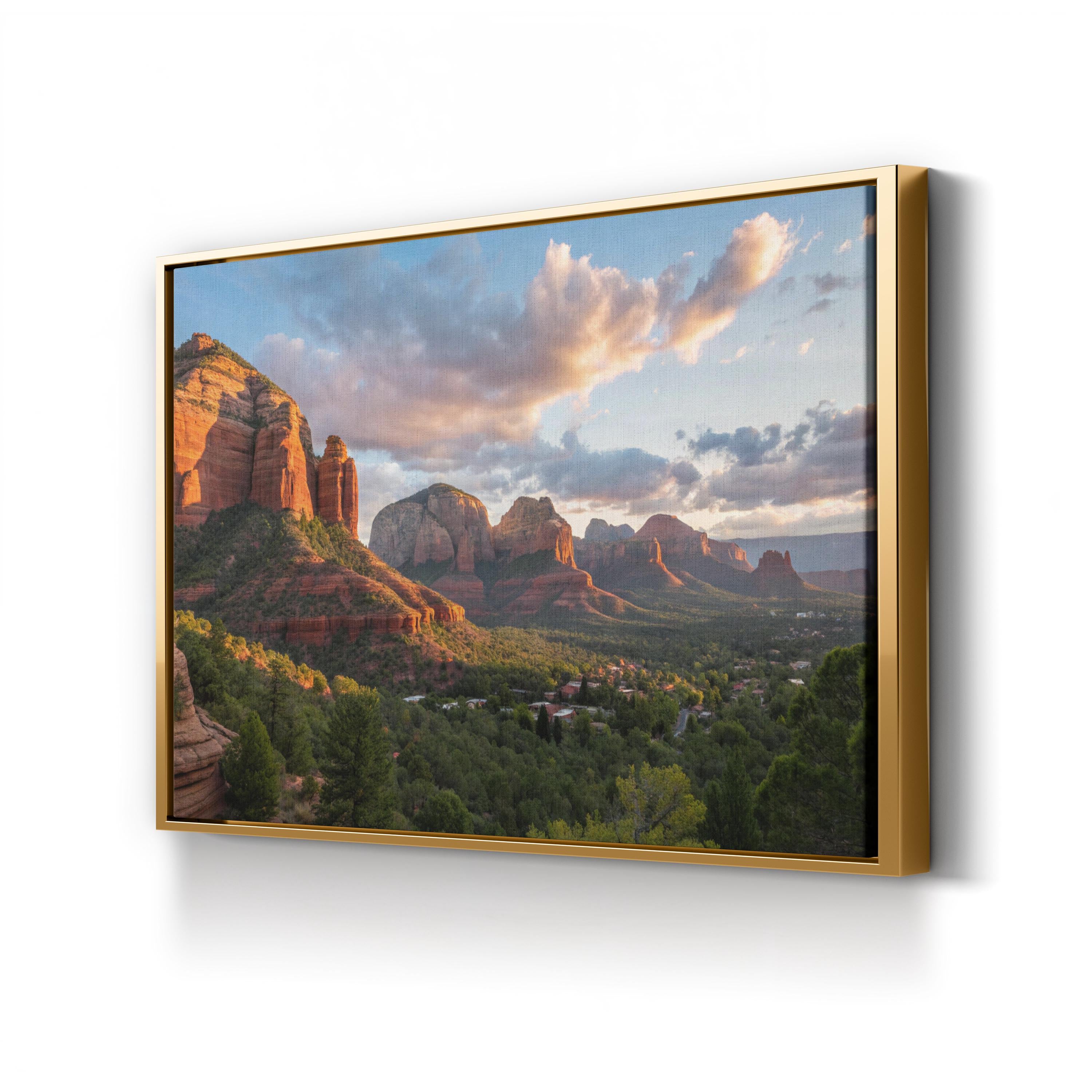 Sedona Red Rock Formations – Vintage Photography Wall Art | Southwestern Canvas Print