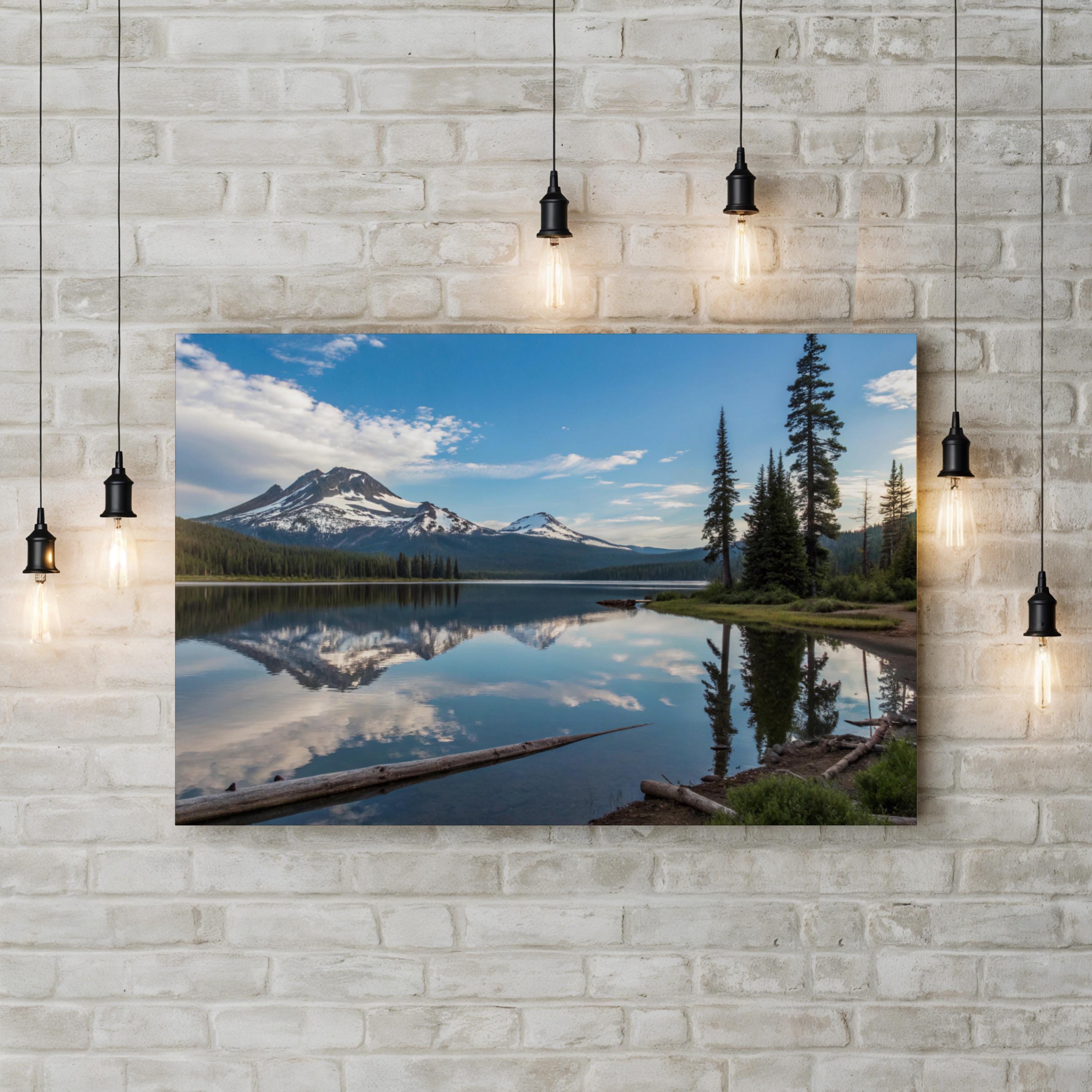 Sparks Lake, Deschutes National Forest, Oregon Canvas Art: Cascade Mountains Alpine Lake Landscape