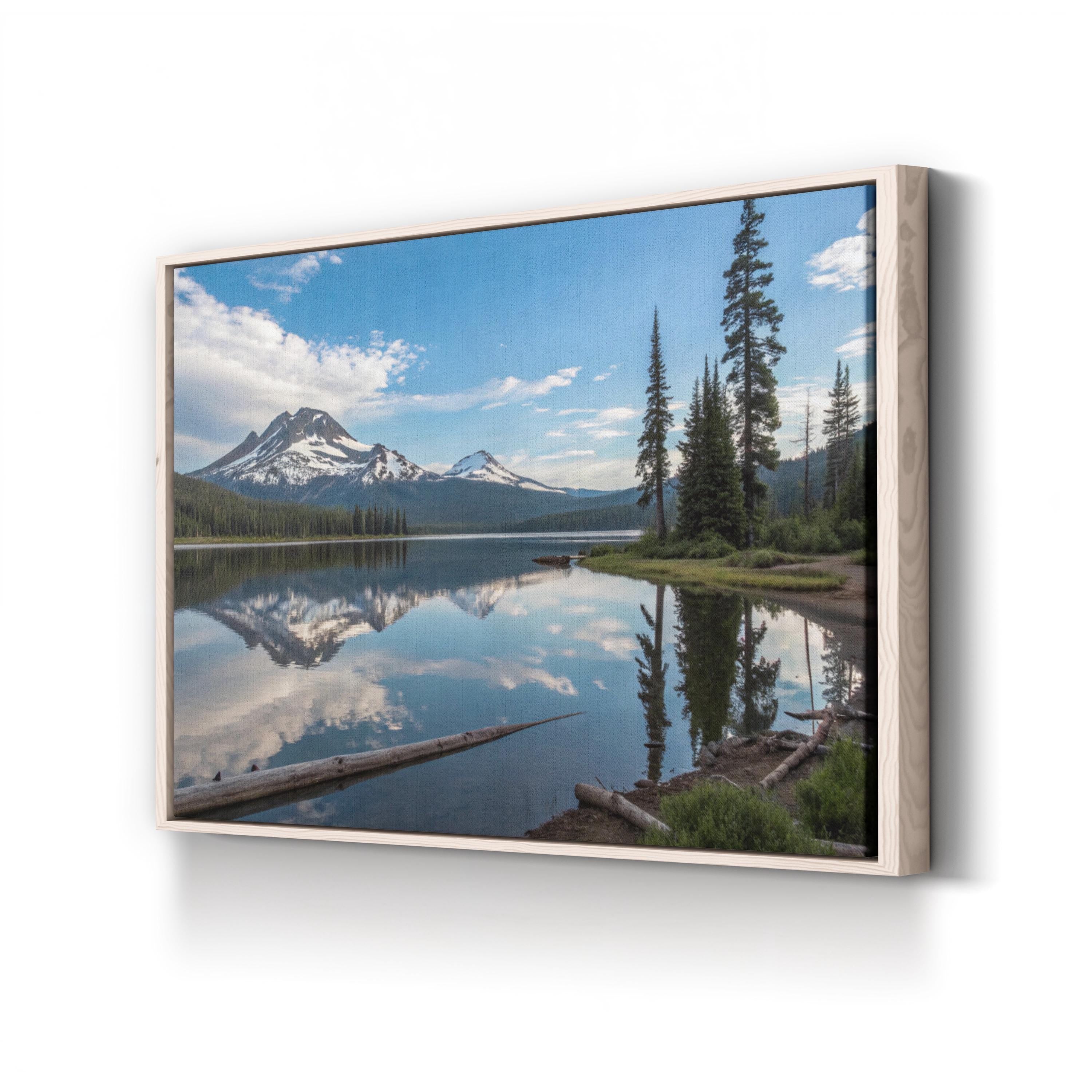 Sparks Lake, Deschutes National Forest, Oregon Canvas Art: Cascade Mountains Alpine Lake Landscape