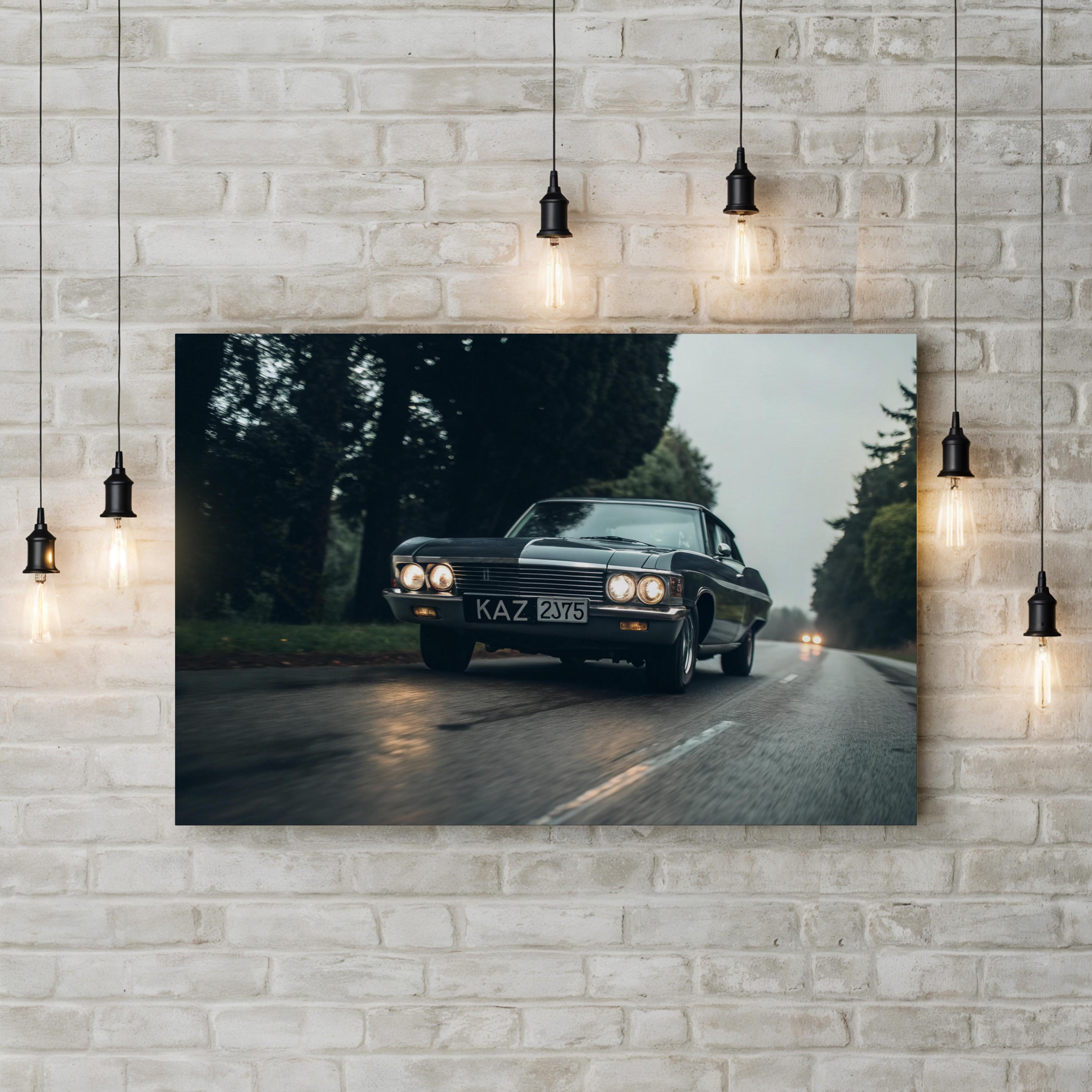 Supernatural Impala Wall Art | Vintage Car Canvas Print