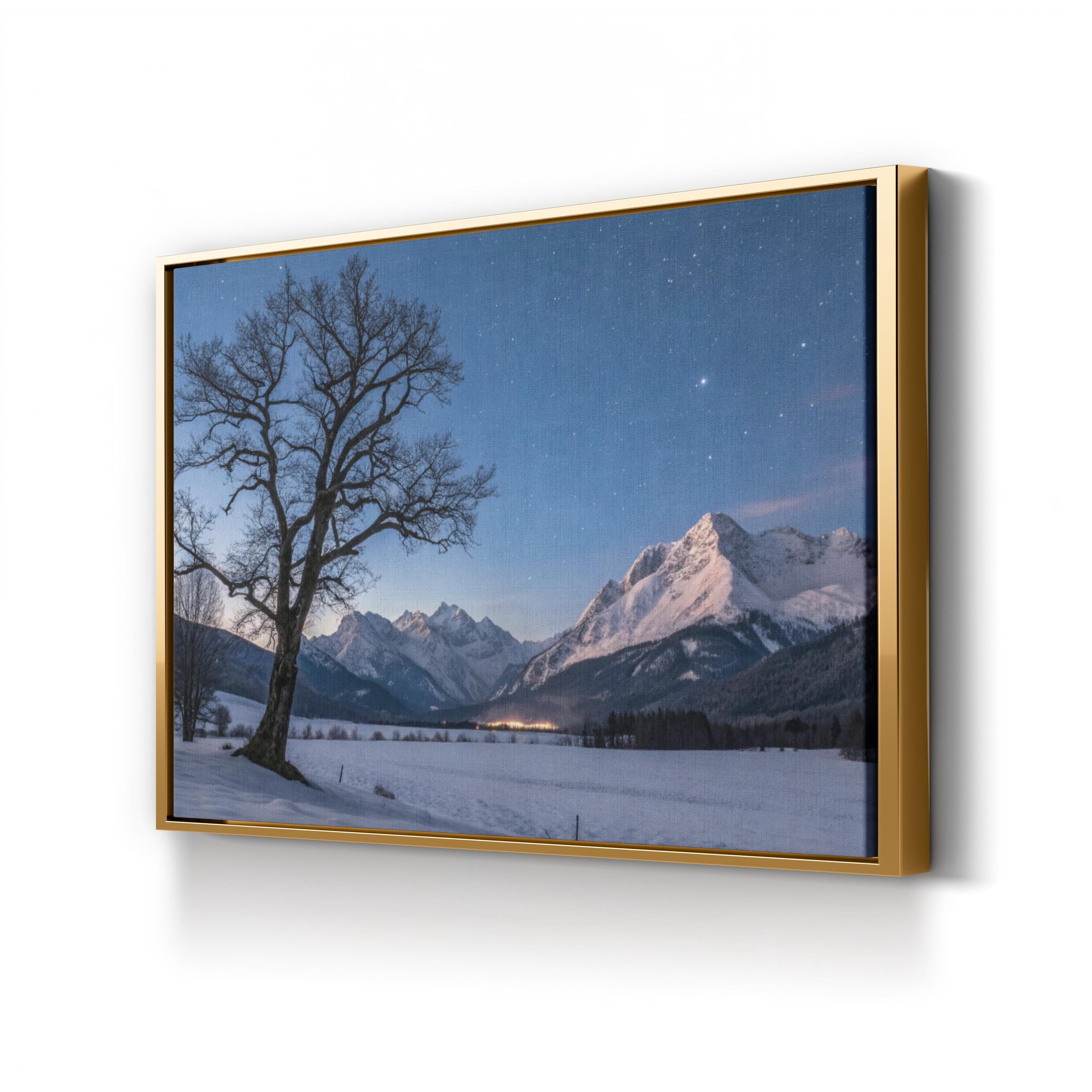 Tree of Hope Stormy Sky – Vintage Photography Wall Art | Resilience Landscape Canvas Print