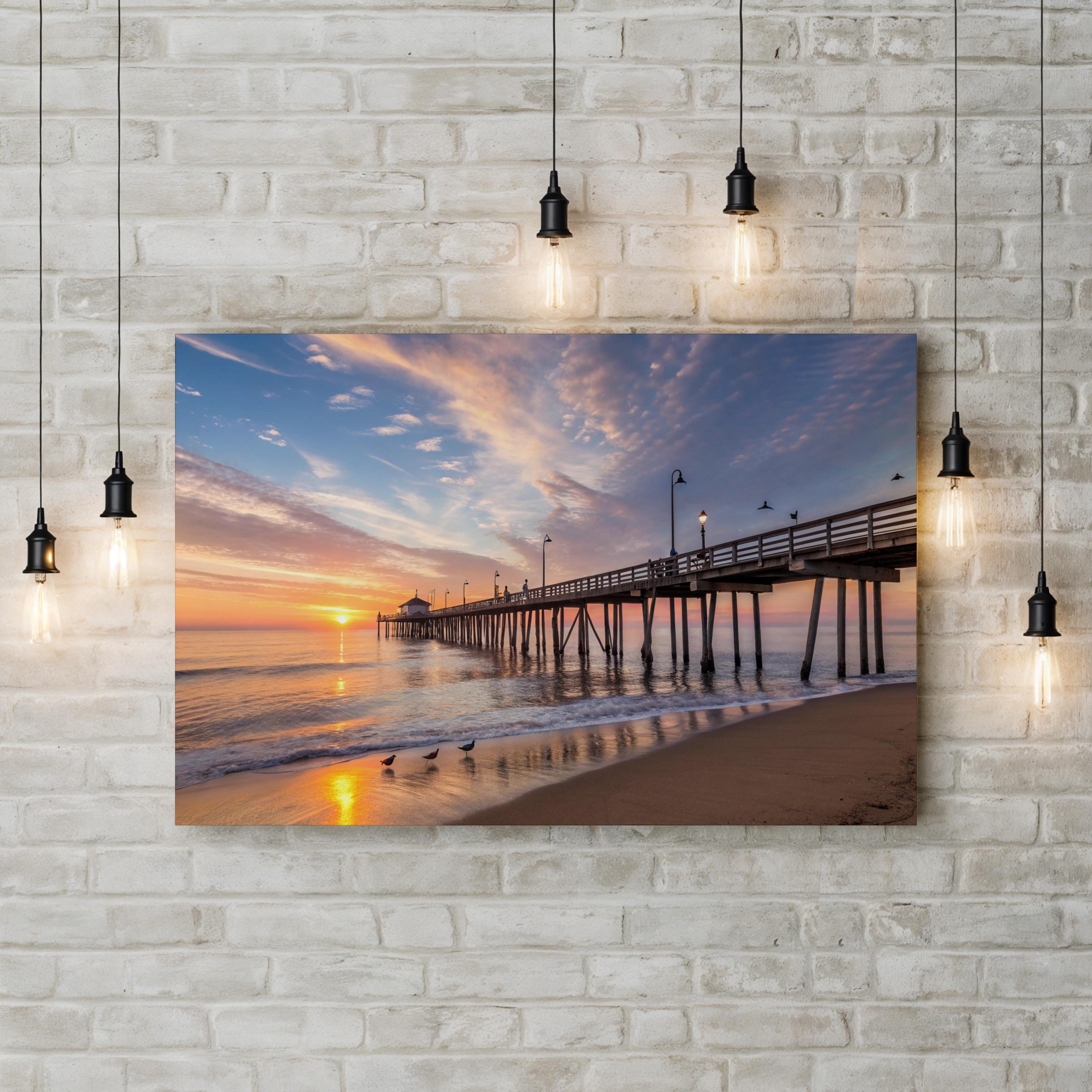 Virginia Beach Sunrise Pier: Virginia Beach, Virginia Coastal Ocean Photography