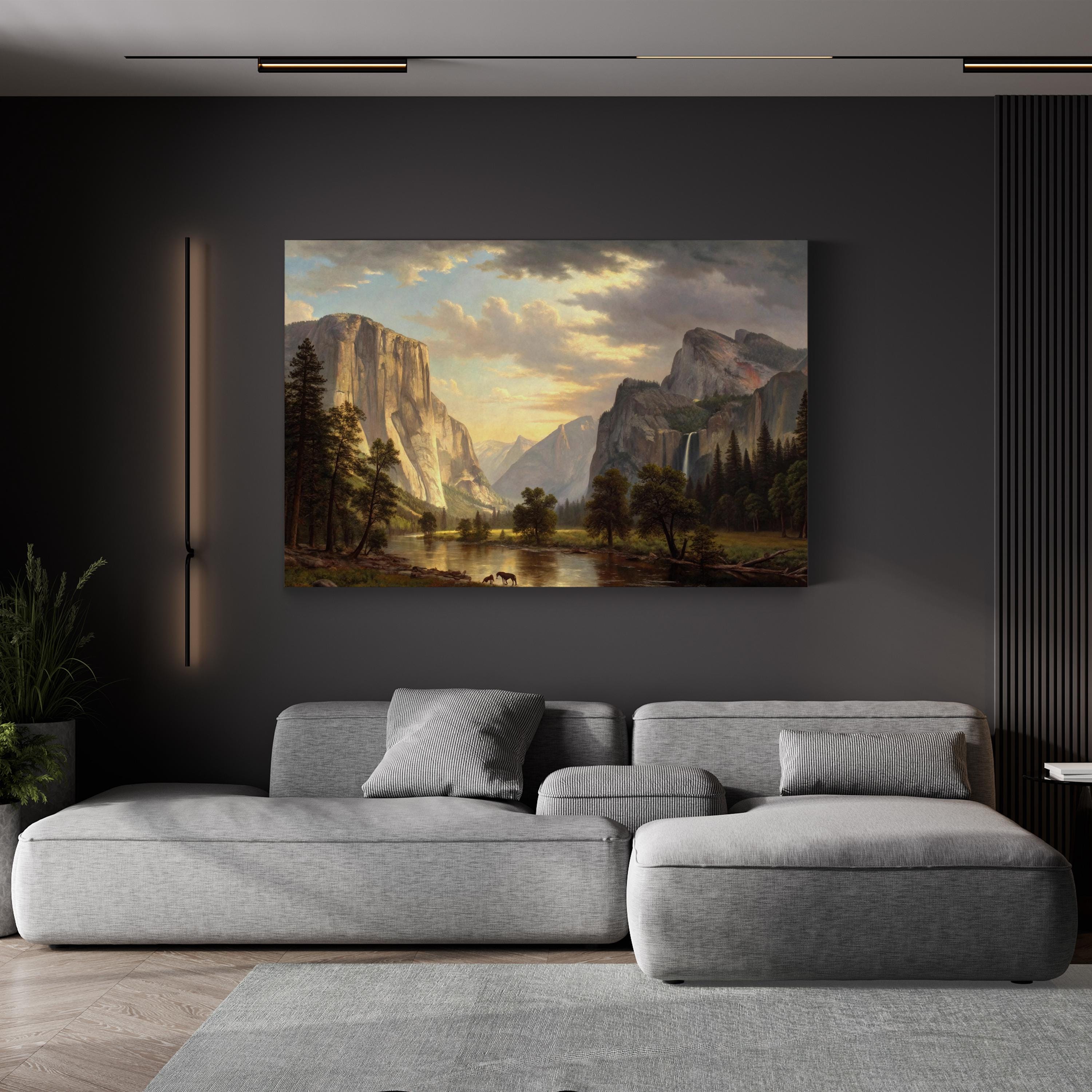 Yosemite Valley – Vintage Photography Wall Art | Mountain Landscape Canvas Print