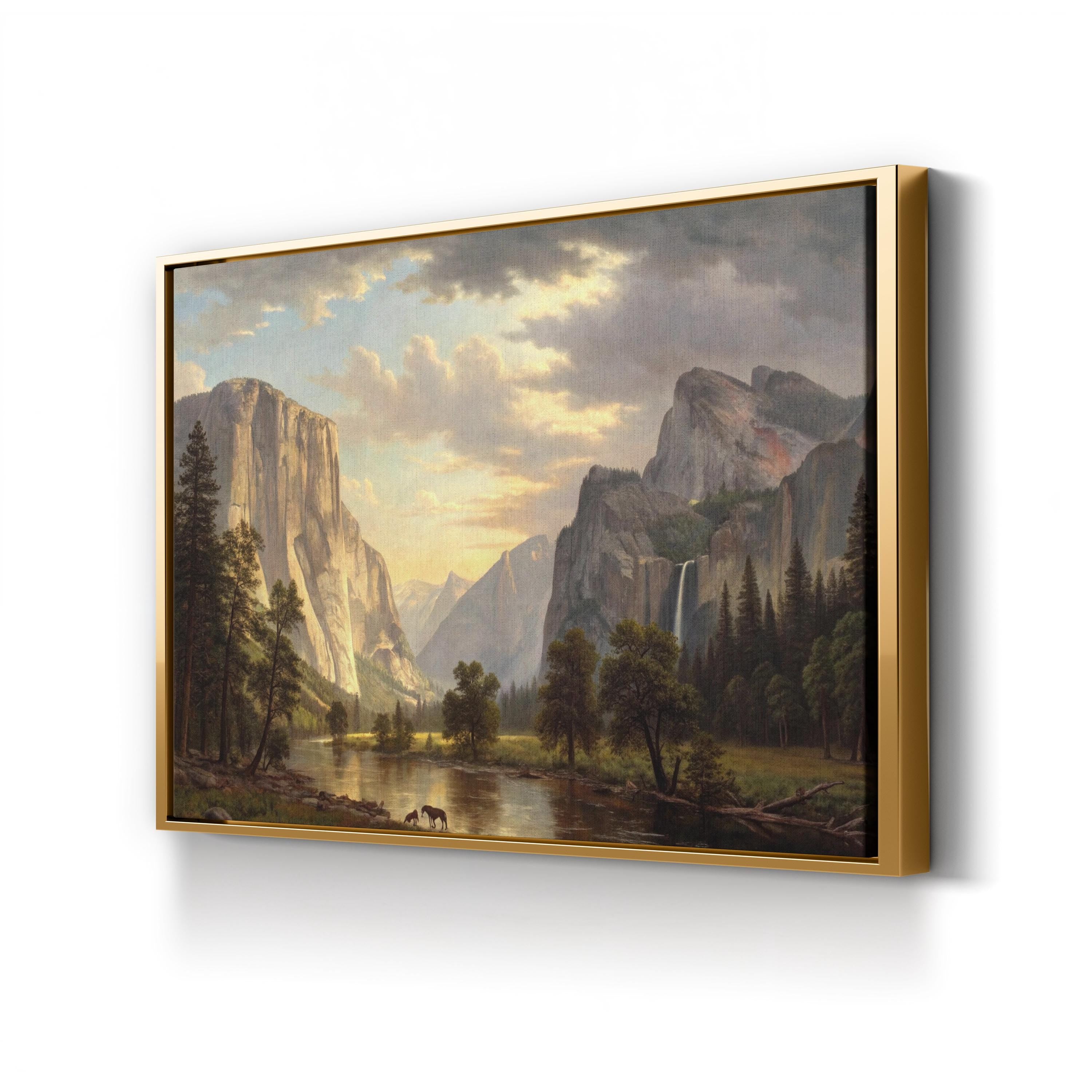 Yosemite Valley – Vintage Photography Wall Art | Mountain Landscape Canvas Print