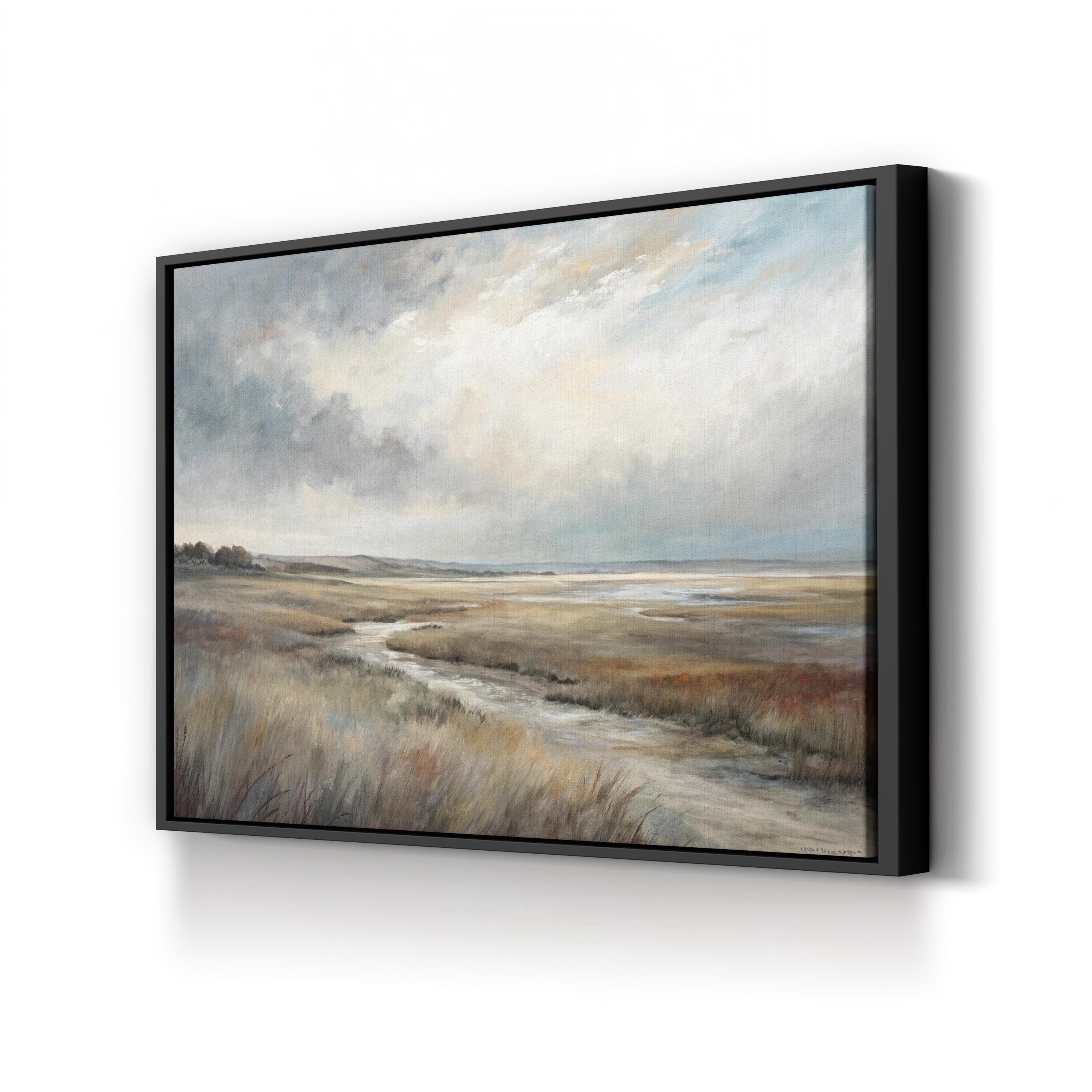 Abstract Nature Horizon – Period Illustration Wall Art | Modern Scenic Canvas Print