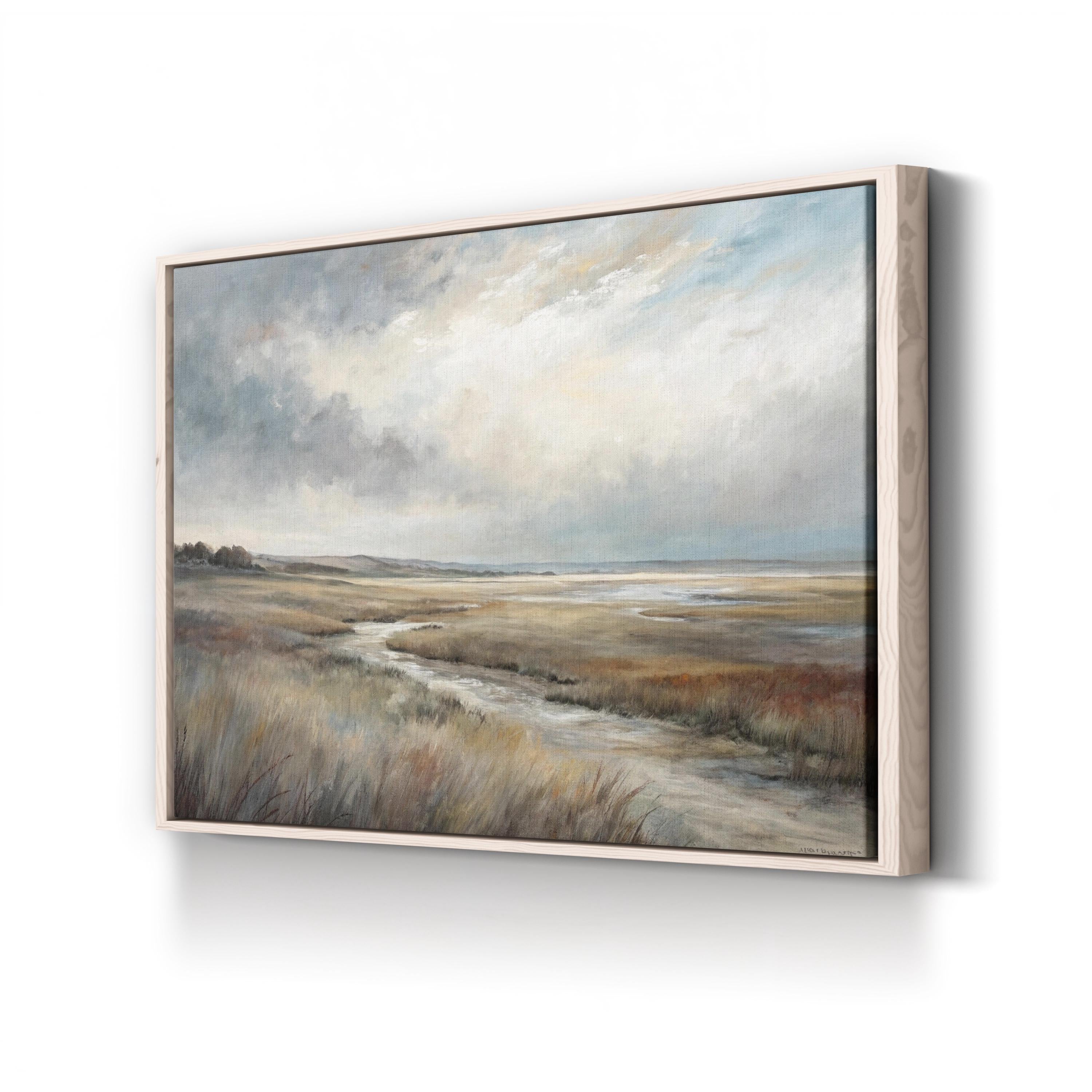 Abstract Nature Horizon – Period Illustration Wall Art | Modern Scenic Canvas Print