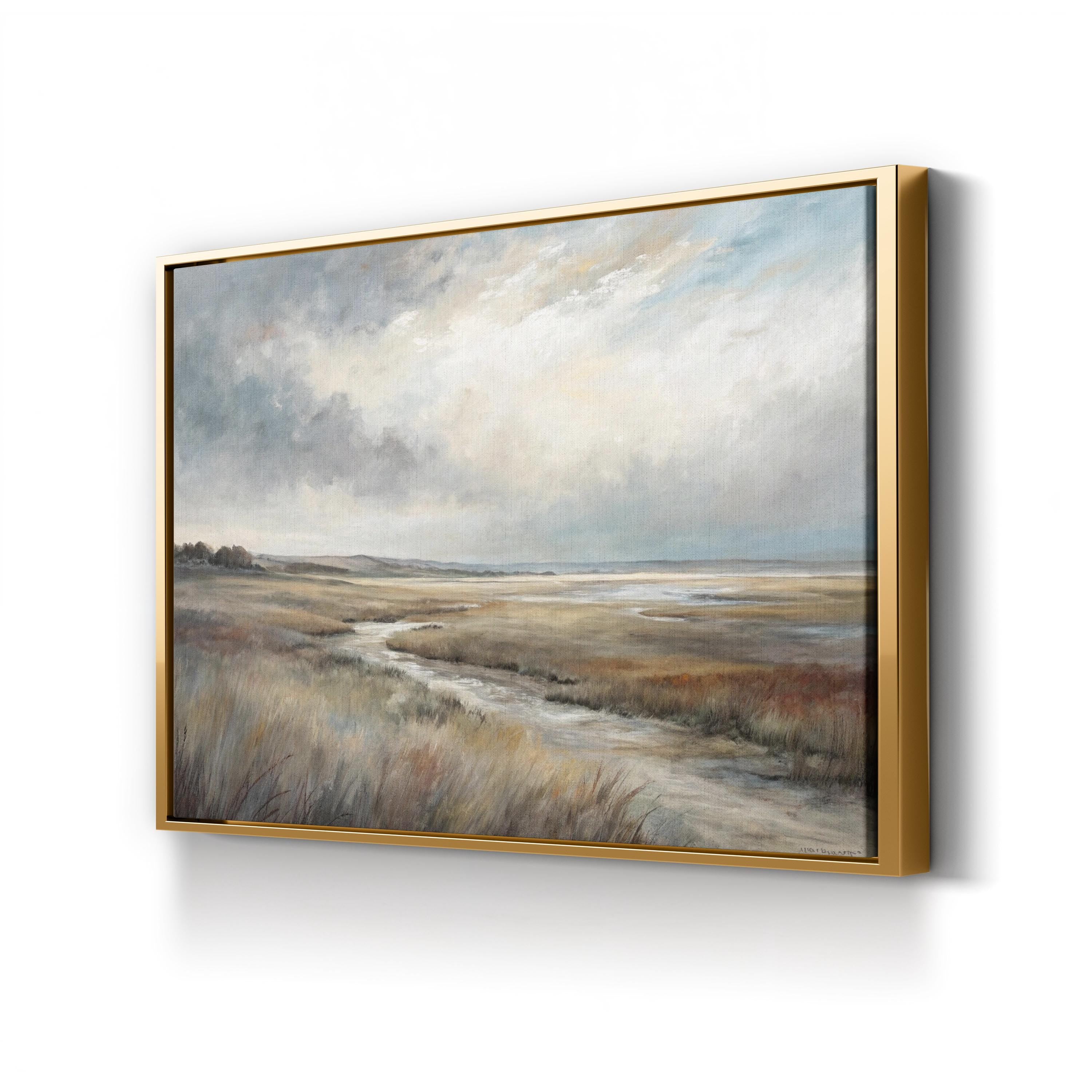 Abstract Nature Horizon – Period Illustration Wall Art | Modern Scenic Canvas Print