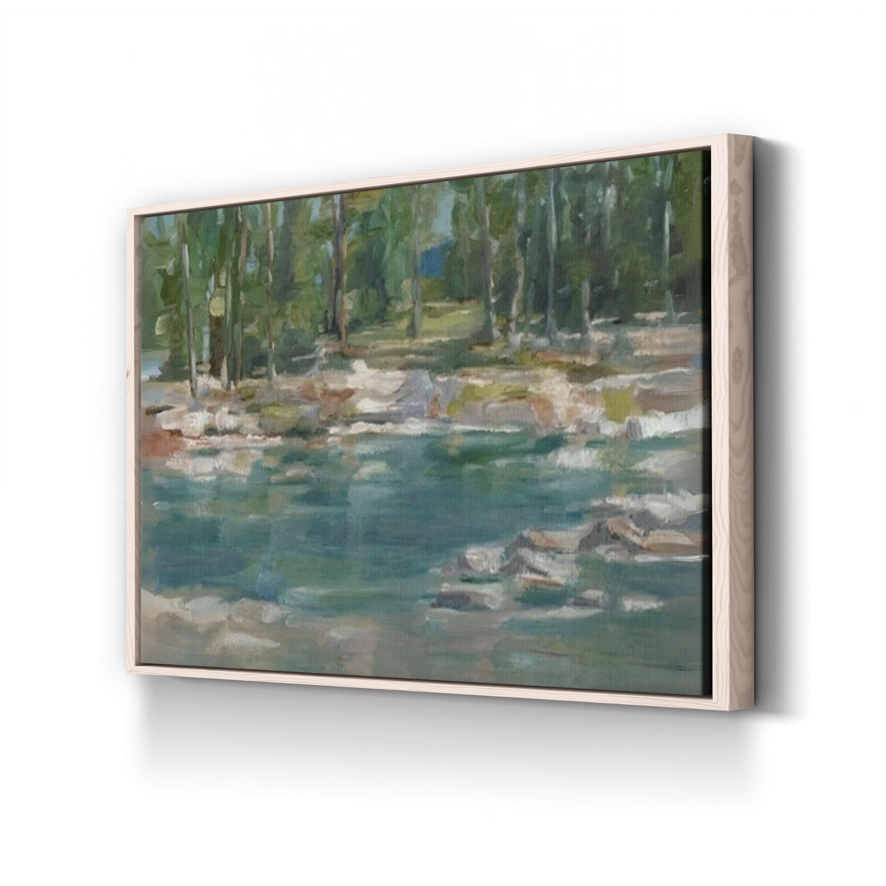Northwestern Lake I – Ethan Harper Wall Art | Contemporary Abstract Landscape Canvas Print