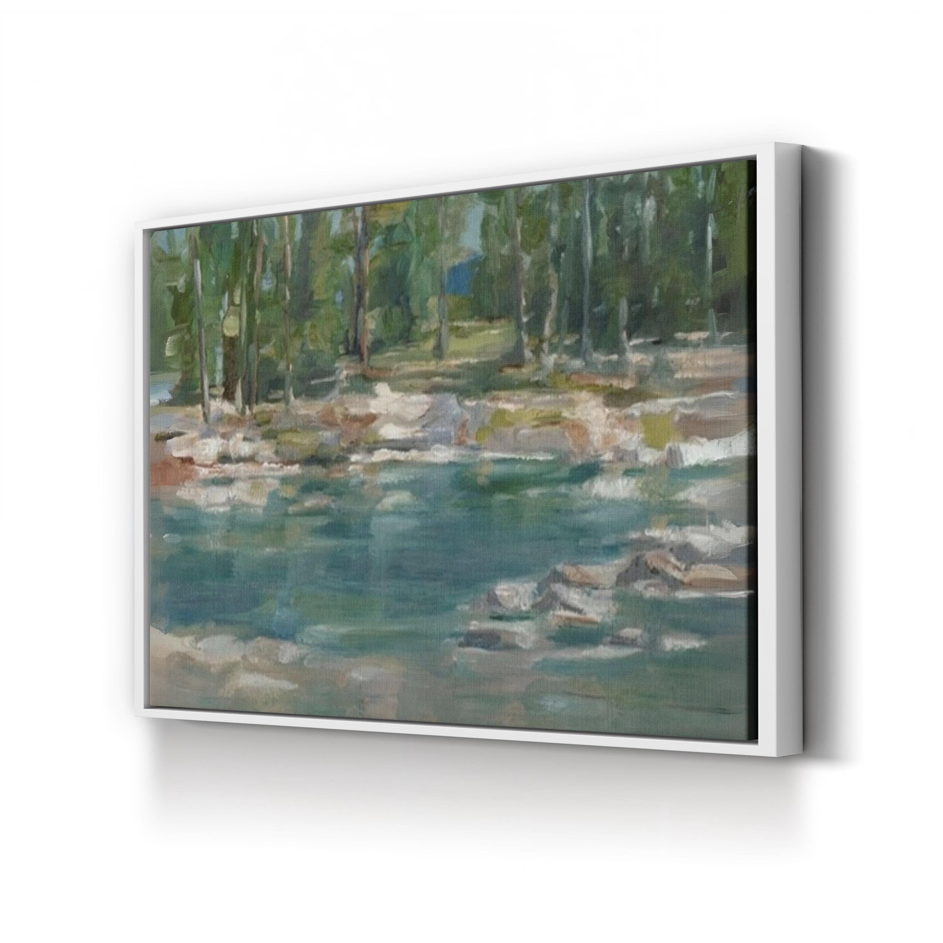 Northwestern Lake I – Ethan Harper Wall Art | Contemporary Abstract Landscape Canvas Print