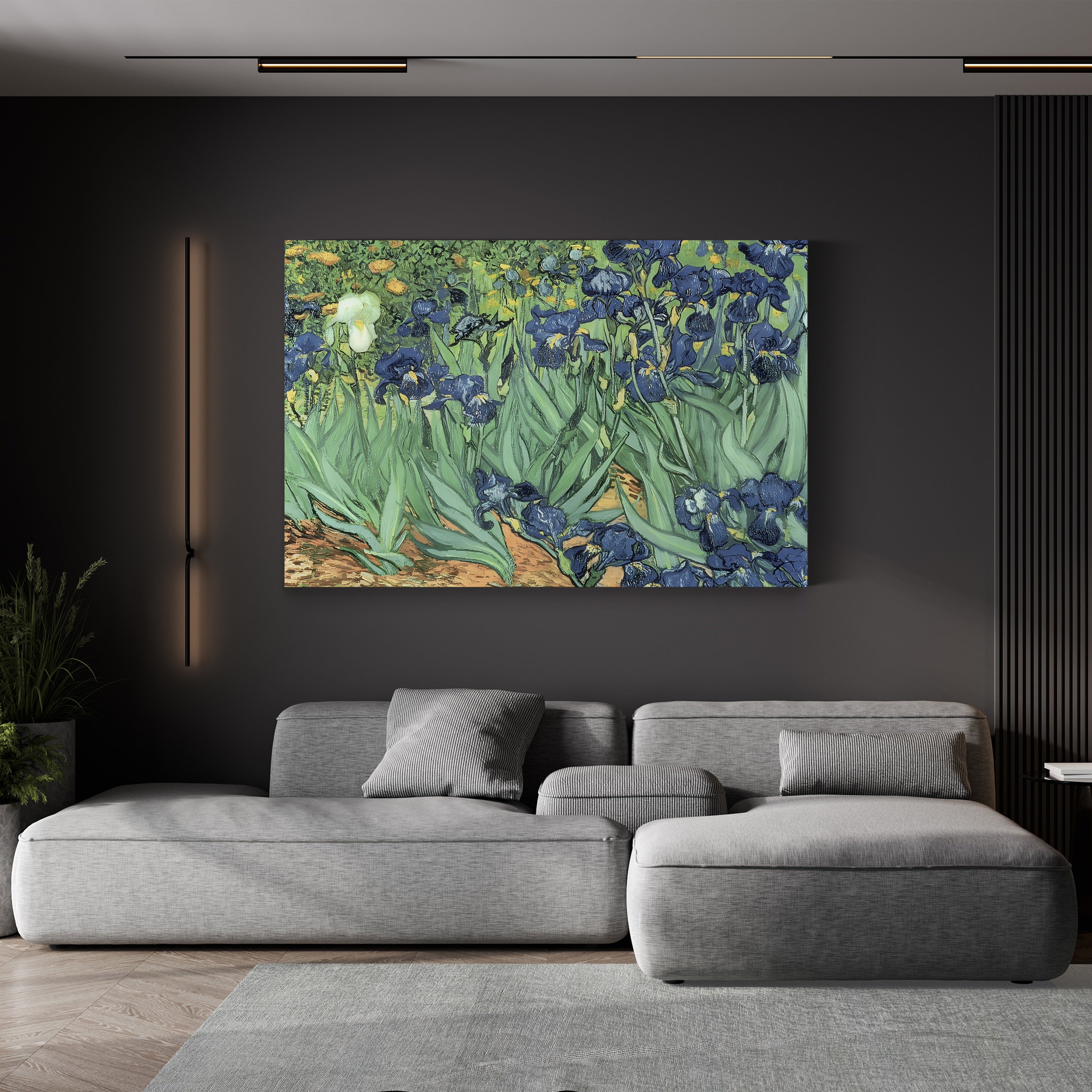 Irises, 1889 – Vincent van Gogh Wall Art | Post-Impressionist Floral Canvas Print