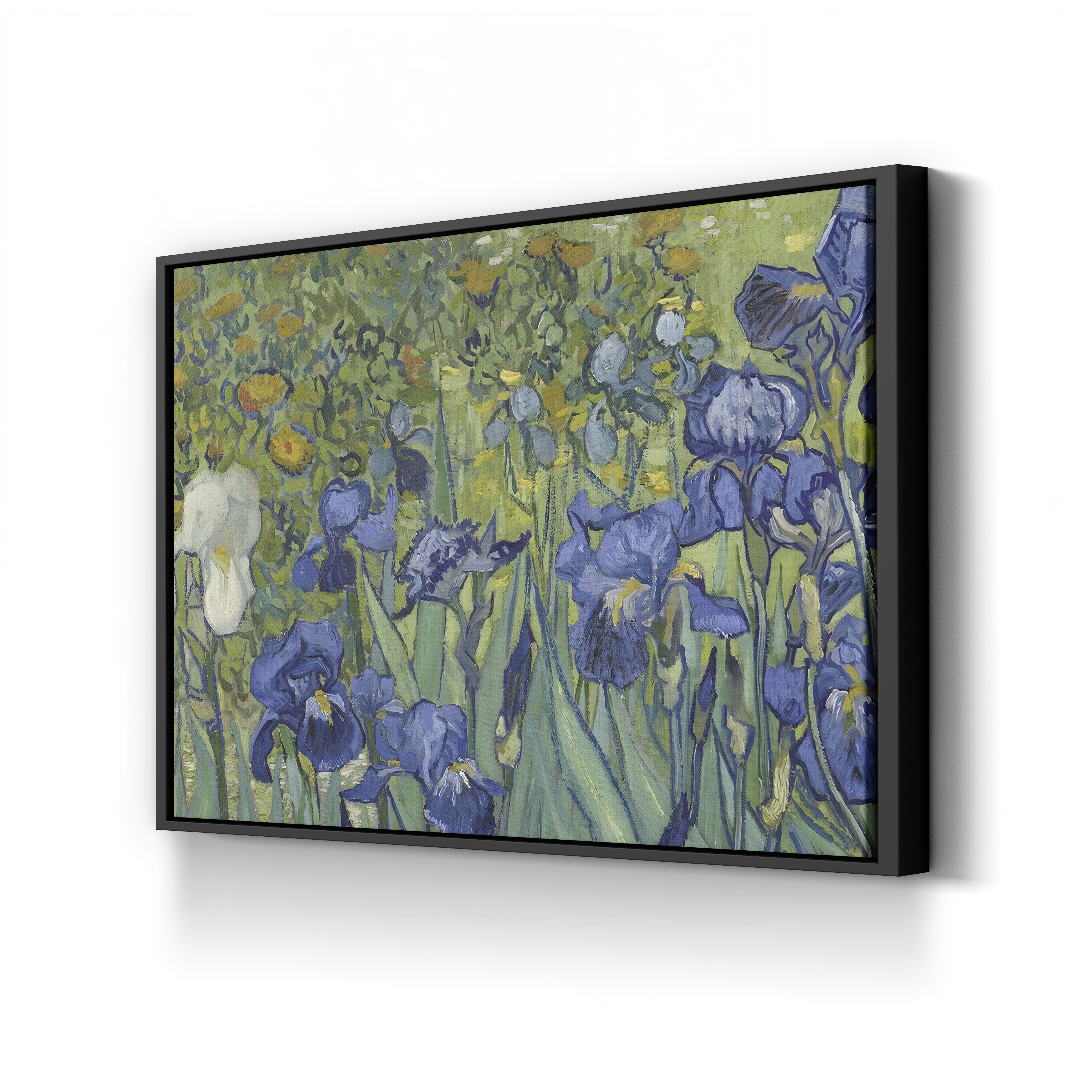 Irises, 1889 (Detail) – Vincent van Gogh Wall Art | Post-Impressionist Floral Canvas Print