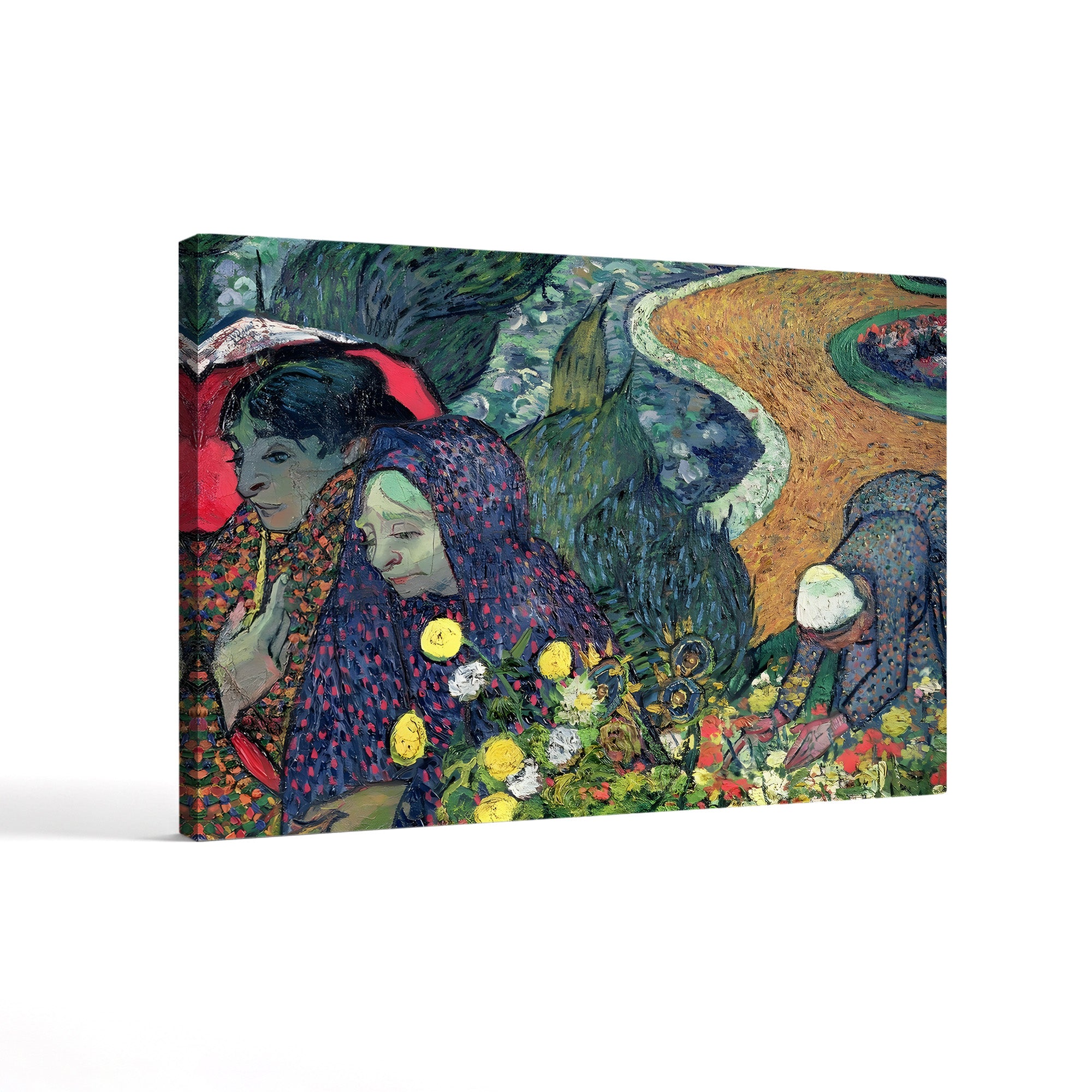 Ladies of Arles (Memories of the Garden at Etten) – Vincent van Gogh Wall Art | Post-Impressionist Figure Canvas Print